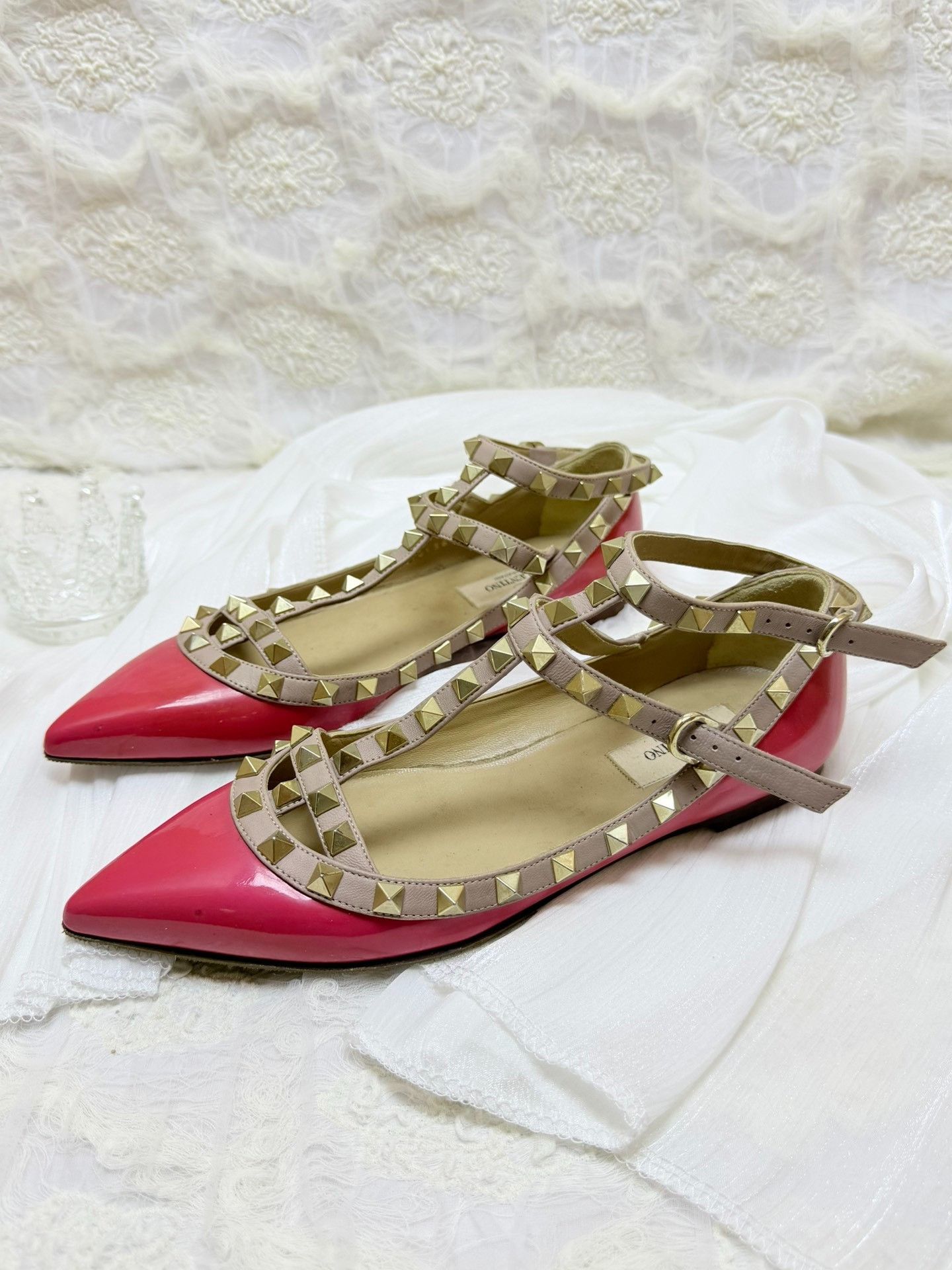 Valentino Valentino Patent Pink Lowtop Sneakers us_6 Women Size US 6 / IT 36 - 1 Thumbnail