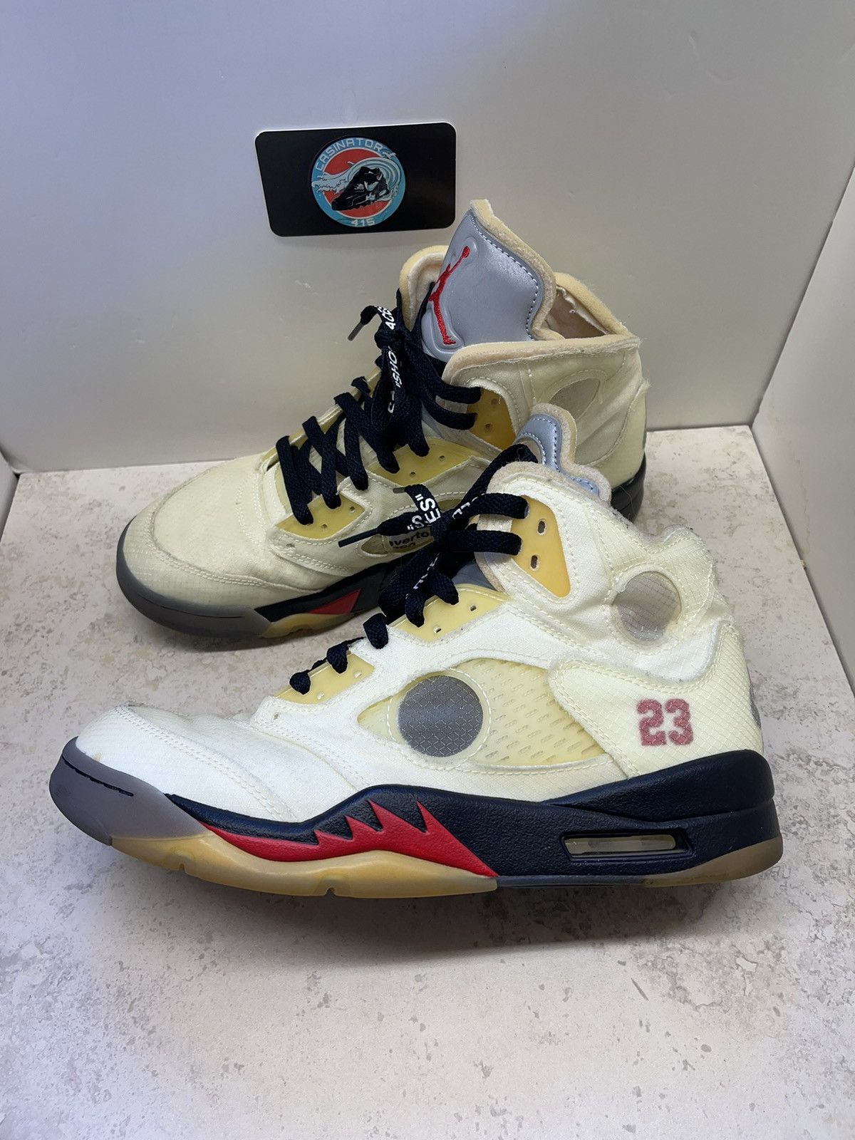 Jordan Brand × Off-White Size 9 - Air Jordan 5 SP x Off-White Mid Sail w/ Box Size US 9 / EU 42 - 1 Thumbnail