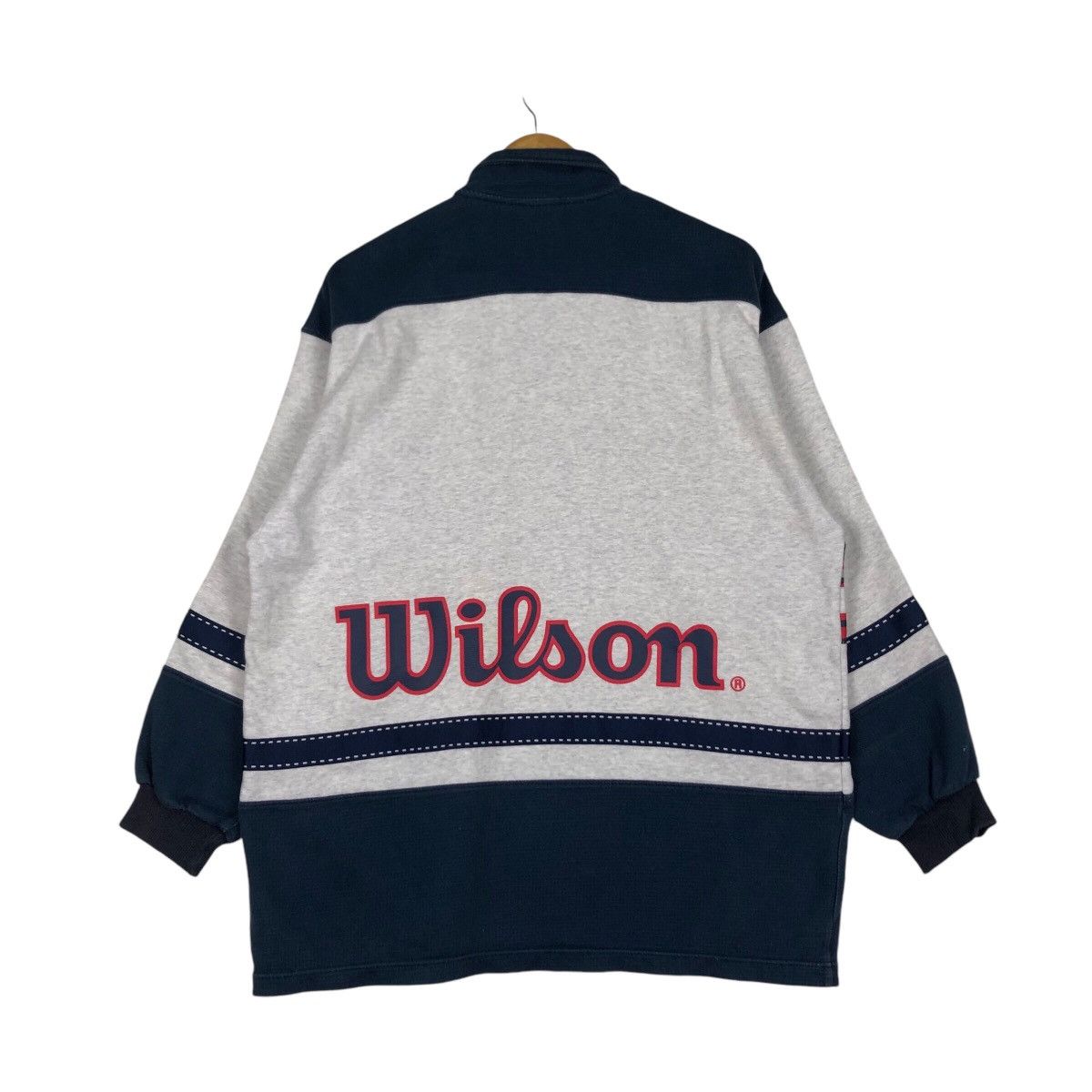 Japanese Brand × Vintage × Wilson Vintage Wilson Sweatshirt Big Logo Spell Out Streetwear Size US M / EU 48-50 / 2 - 8 Thumbnail