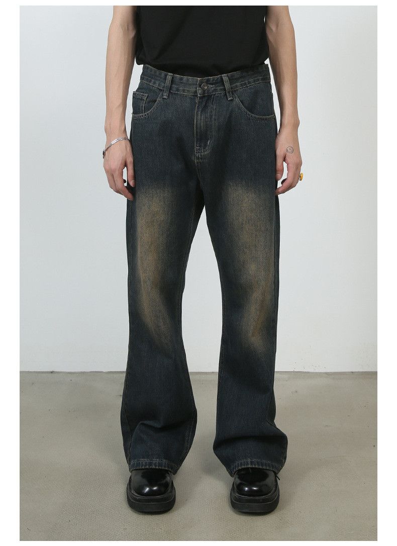 Japanese Brand × Jean Retro washed all-match casual loose bootcut jeans Size US 32 / EU 48 - 1 Thumbnail