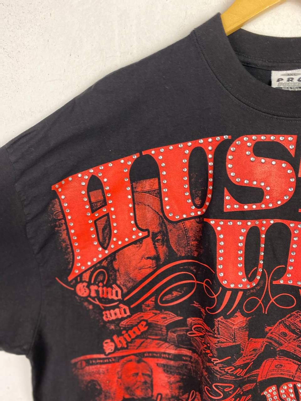 Vintage vintage hustle up hiphop all over print rap tee Size US XXL / EU 58 / 5 - 5 Thumbnail