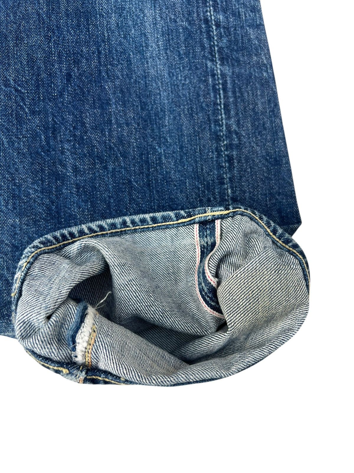 Denime Vintage GLEEM Clothing Japan Dirty Mud Denim Selvedge Jeans Size US 33 - 11 Thumbnail