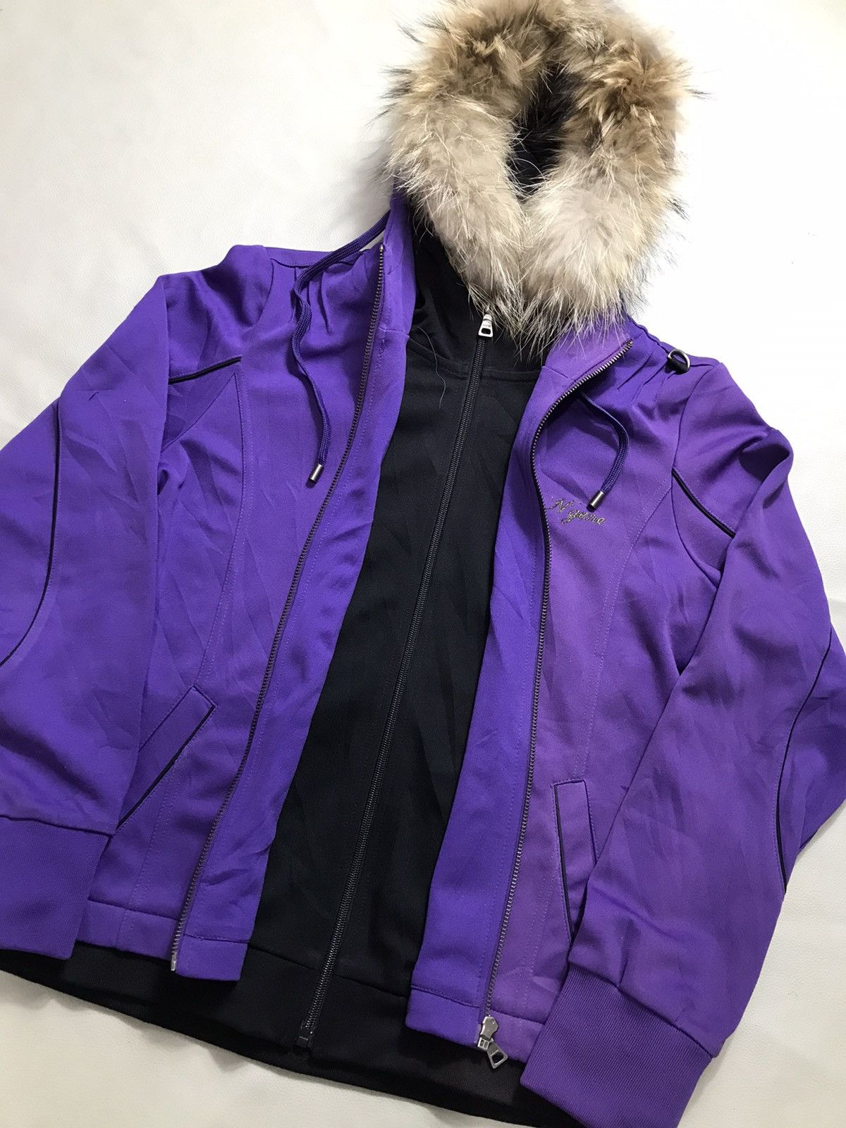 If Six Was Nine × Japanese Brand × Le Grande Bleu (L.G.B.) Double layer Faux Fur Zip Hoodie lgb style Size US M / EU 48-50 / 2 - 2 Thumbnail