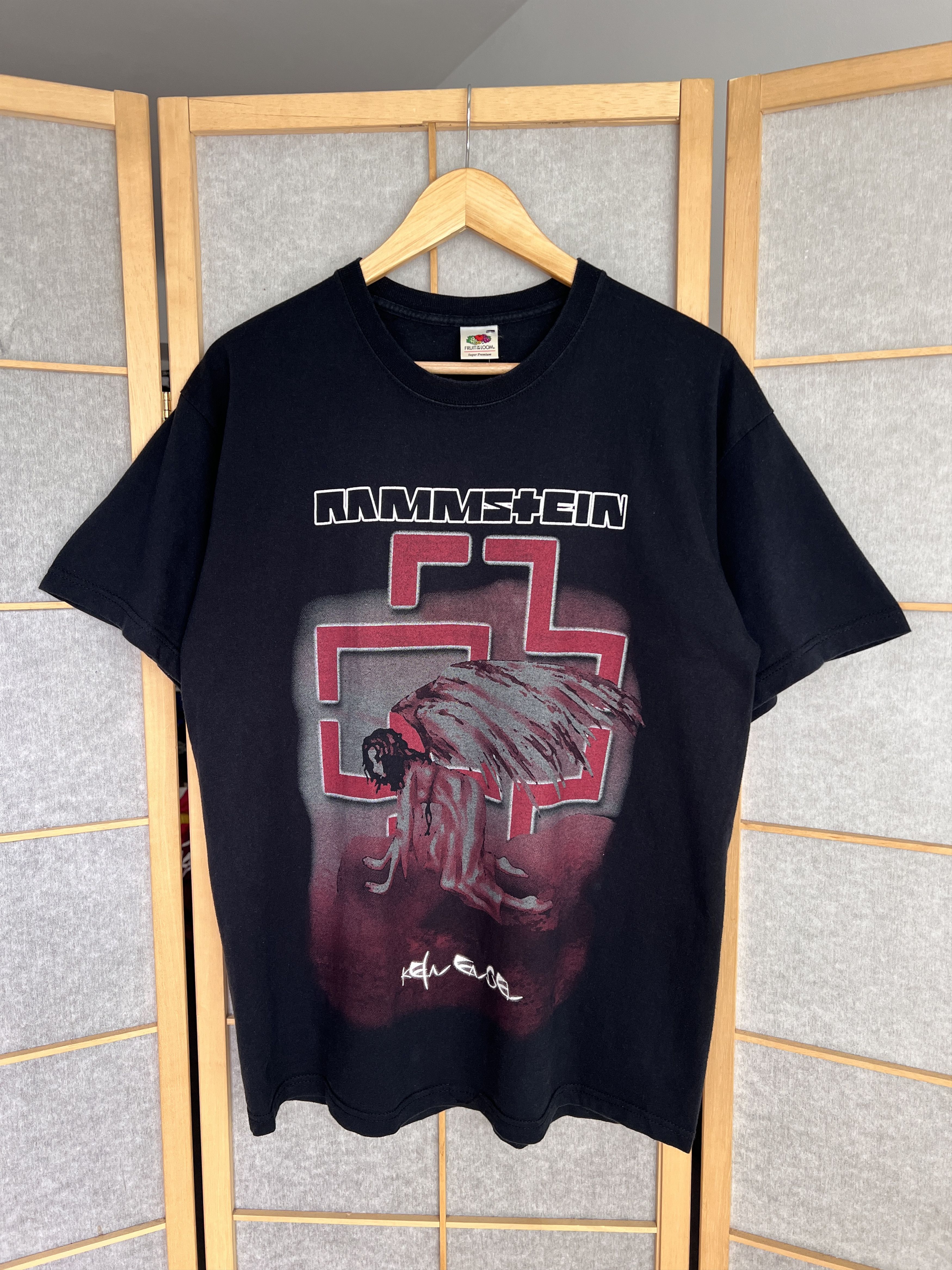 Fruit Of The Loom Rare! Rammstein 2007 Kein Engel t shirt promo album tee tour Size US L / EU 52-54 / 3 - 15 Thumbnail