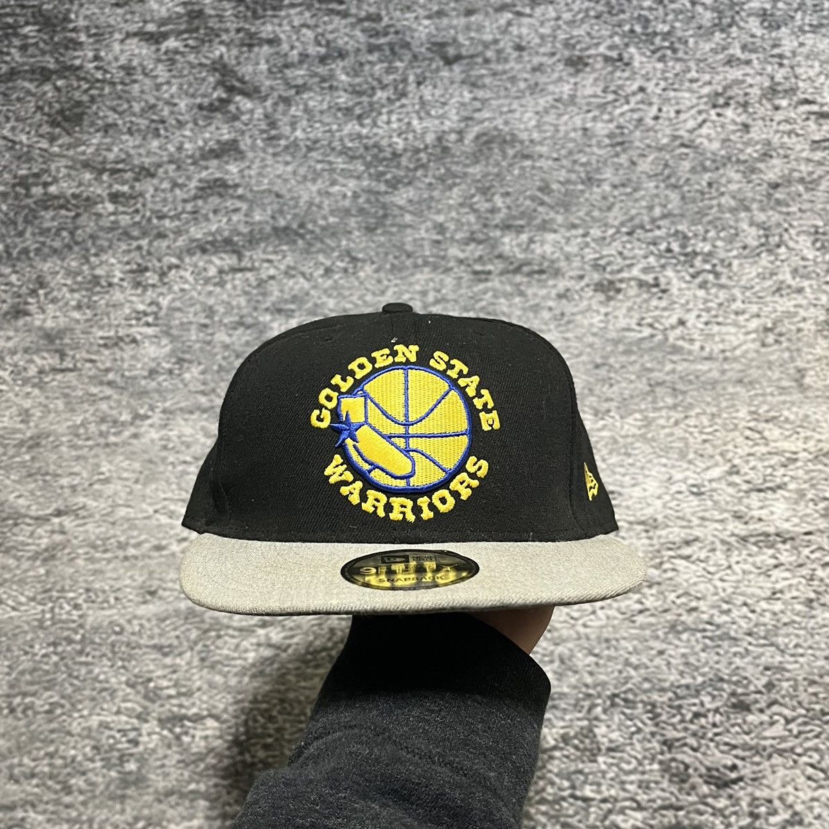 New Era New Era 9Fifty Golden State Warriors NBA Black Snapback Hat Size ONE SIZE - 1 Thumbnail