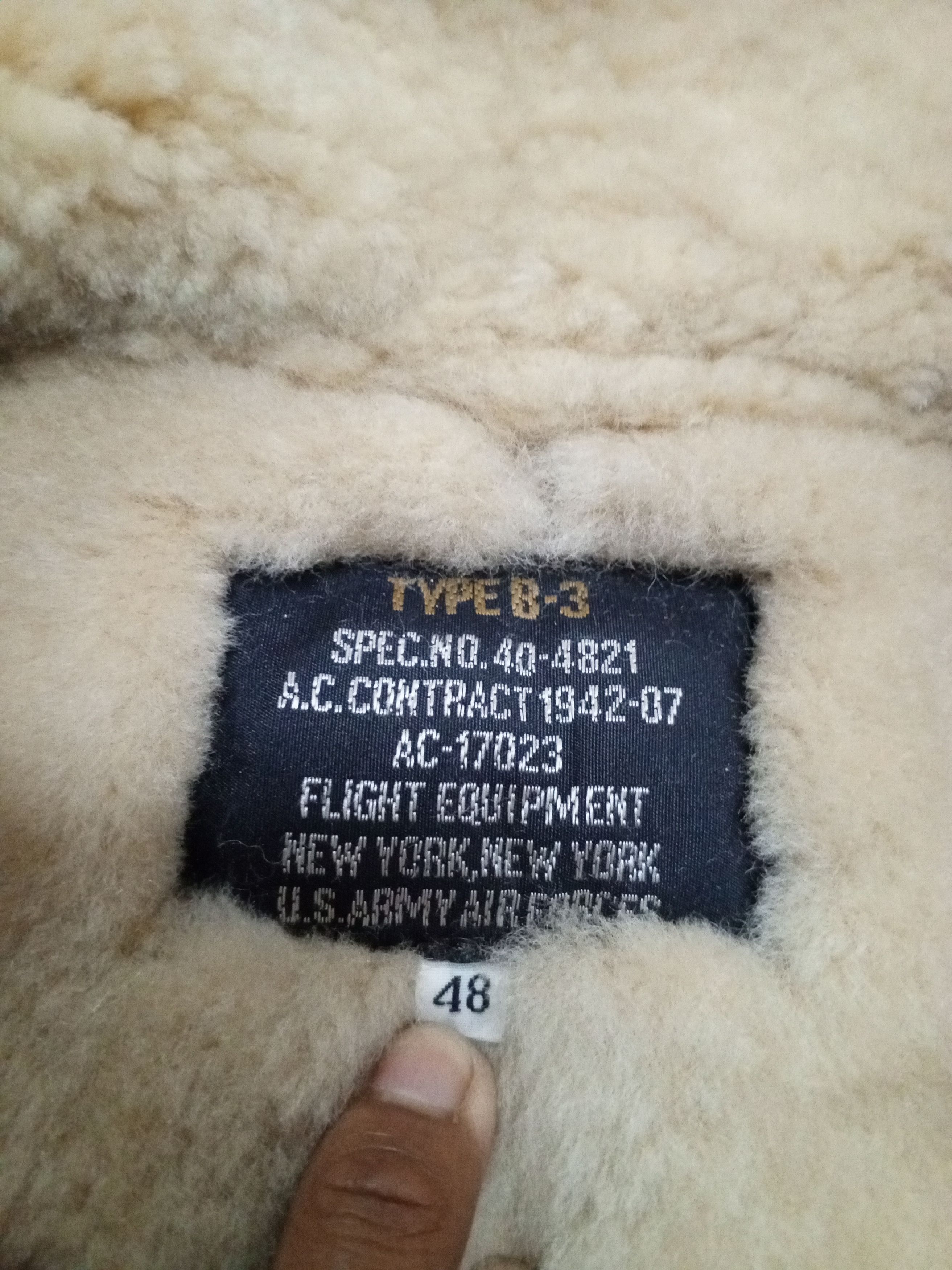Other TYRE B-3 US AIR FORCE Size US L / EU 52-54 / 3 - 14 Thumbnail