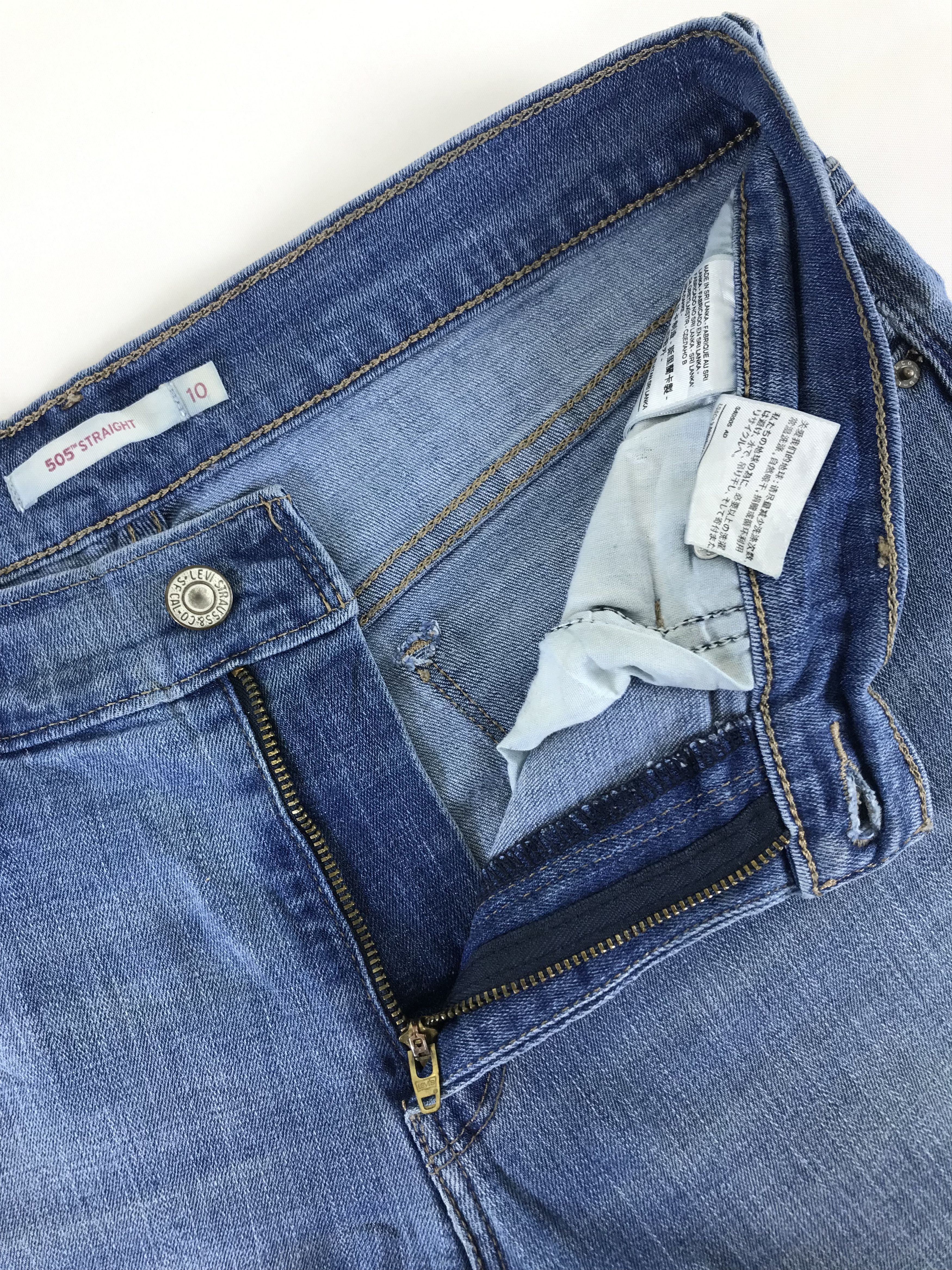 Levi's Vintage Levi's 505 Straight Cut Blue Wash Jeans Size 30" / US 8 / IT 44 - 9 Thumbnail