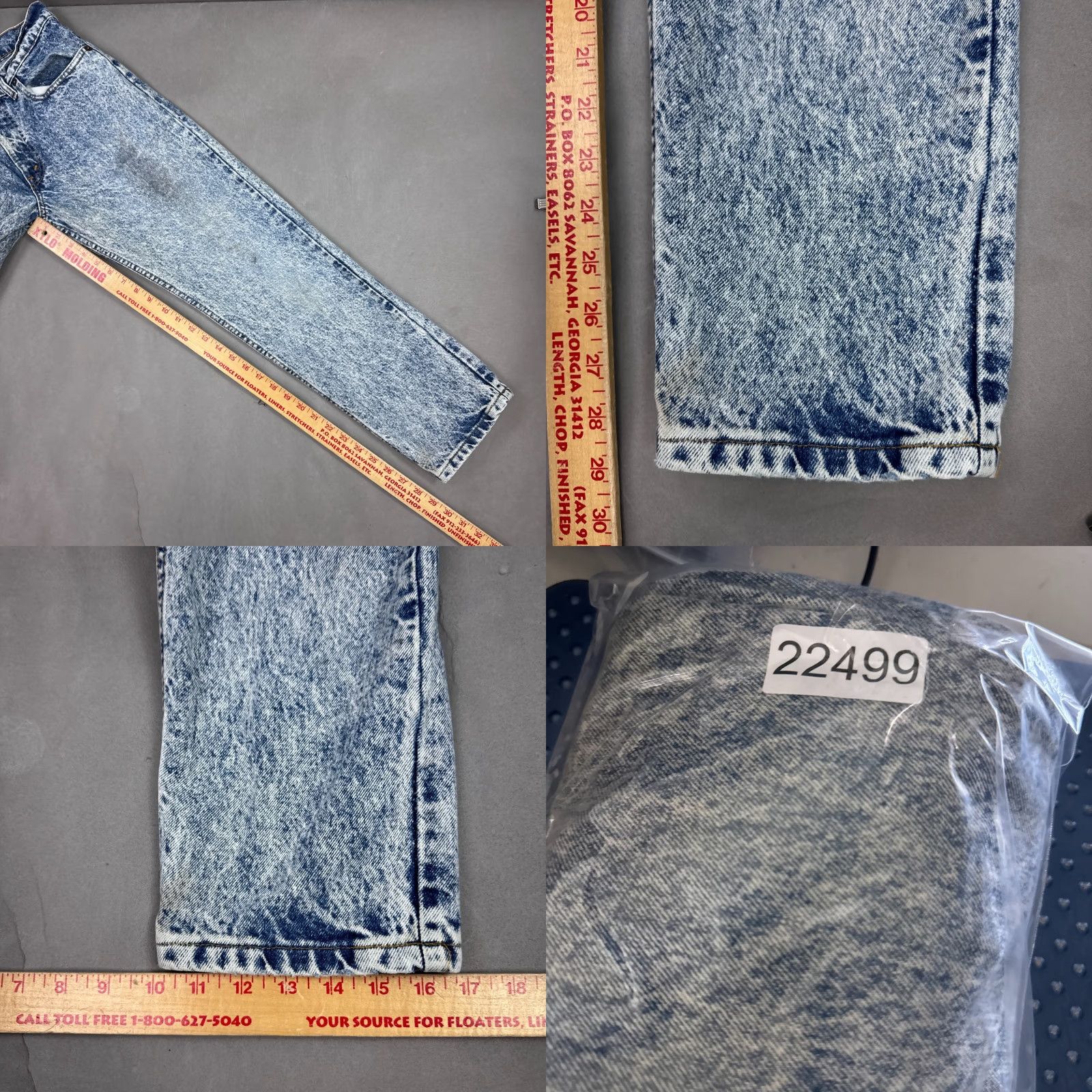 Levi's VINTAGE Levi's Jeans Men 30x29 Blue 90s Acid Wash Made USA Pants 506 Levi's 500 Series Jeans 90s USA Mens Size US 32 / EU 48 - 10 Thumbnail