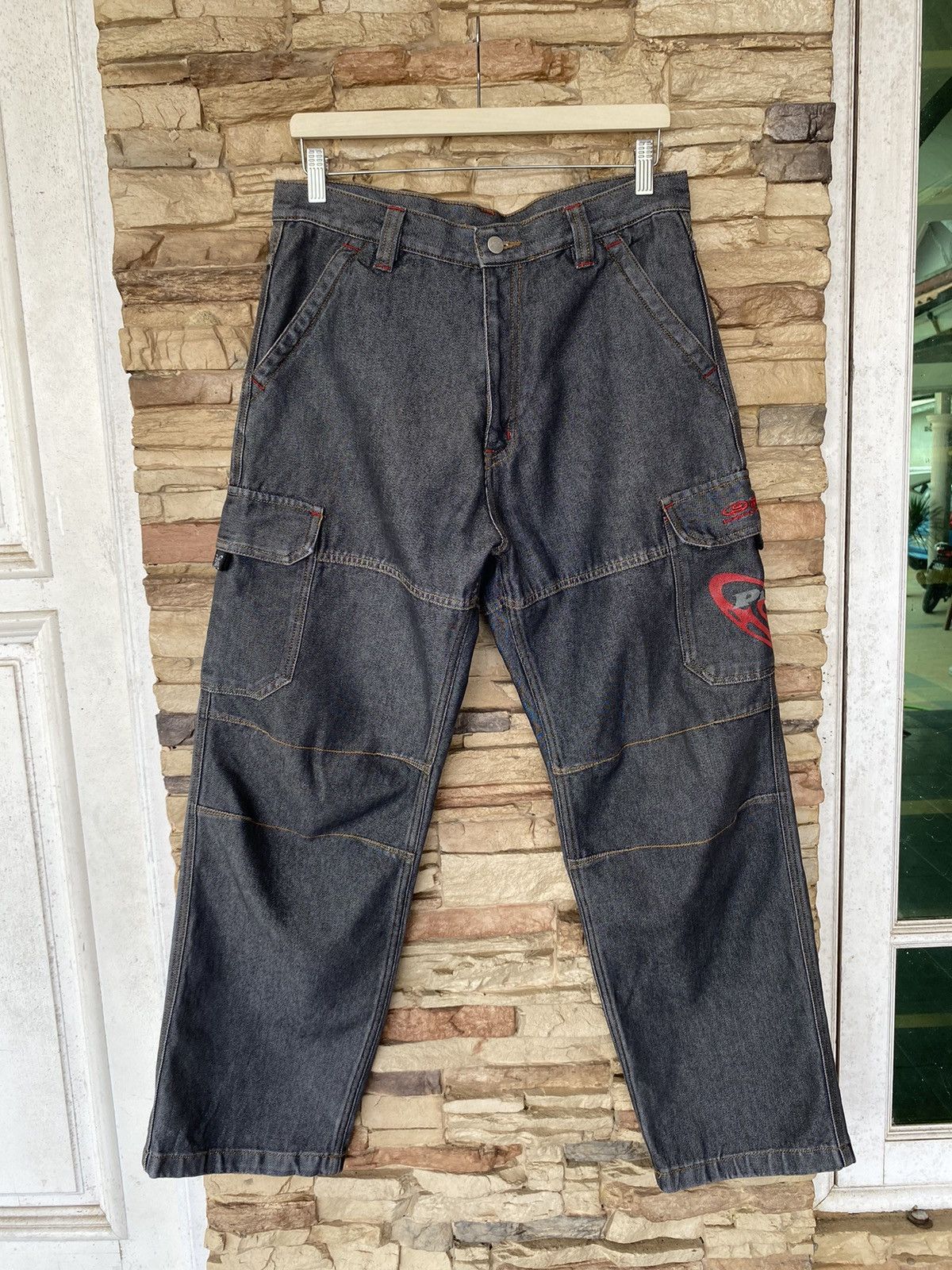 Vintage Rare Vintage Piko Baggy Cargo Pants jnco y2k streetwear fubu Size US 32 / EU 48 - 1 Thumbnail
