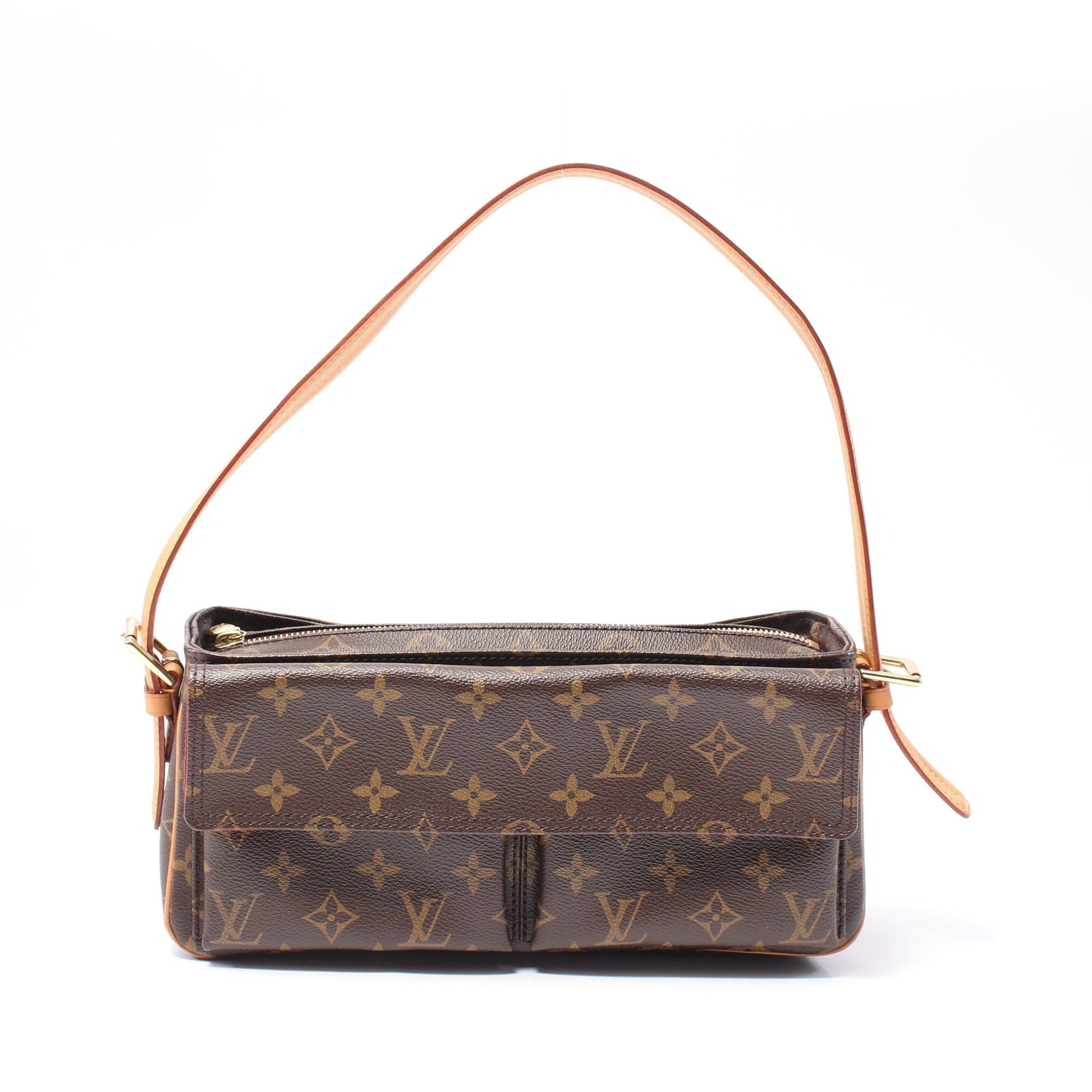 Louis Vuitton Louis Vuitton Vivacite Mm Monogram Shoulder Bag Leather Brown Size ONE SIZE - 1 Thumbnail