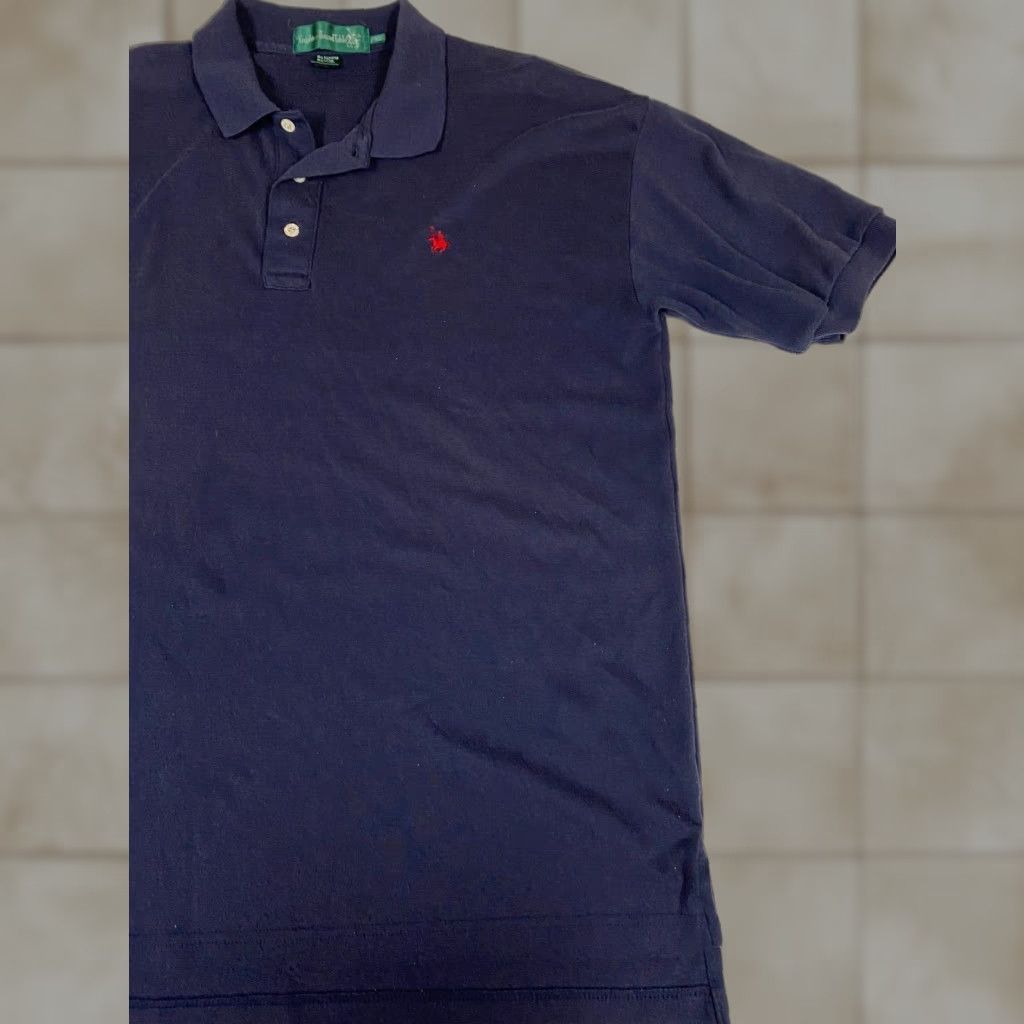 Vintage Knights of Roundtable Polo Shirt XL Blue Knit Polyester Logo Short Sleeve Classic Men Regular Golf Size US XL / EU 56 / 4 - 1 Thumbnail