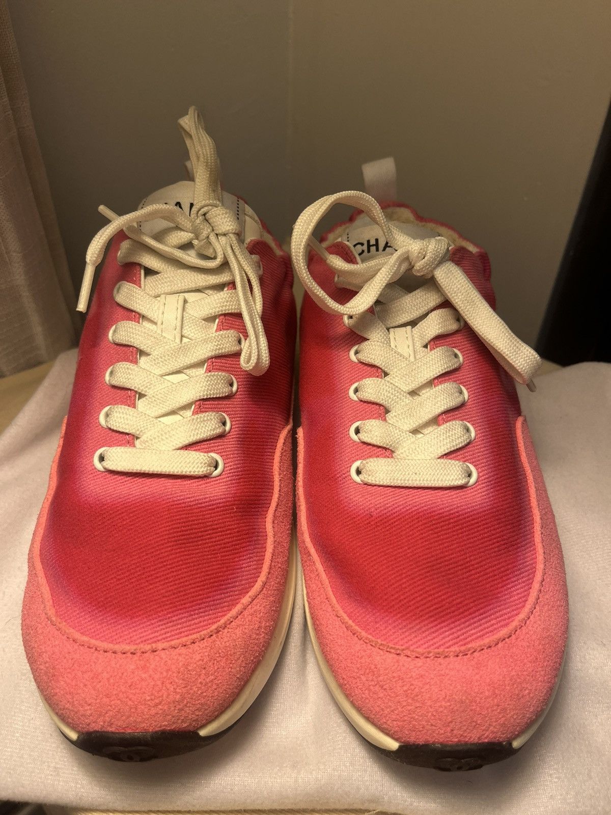 Chanel Chanel Trainer Sneaker Pink Size US 7.5 / IT 37.5 - 3 Thumbnail