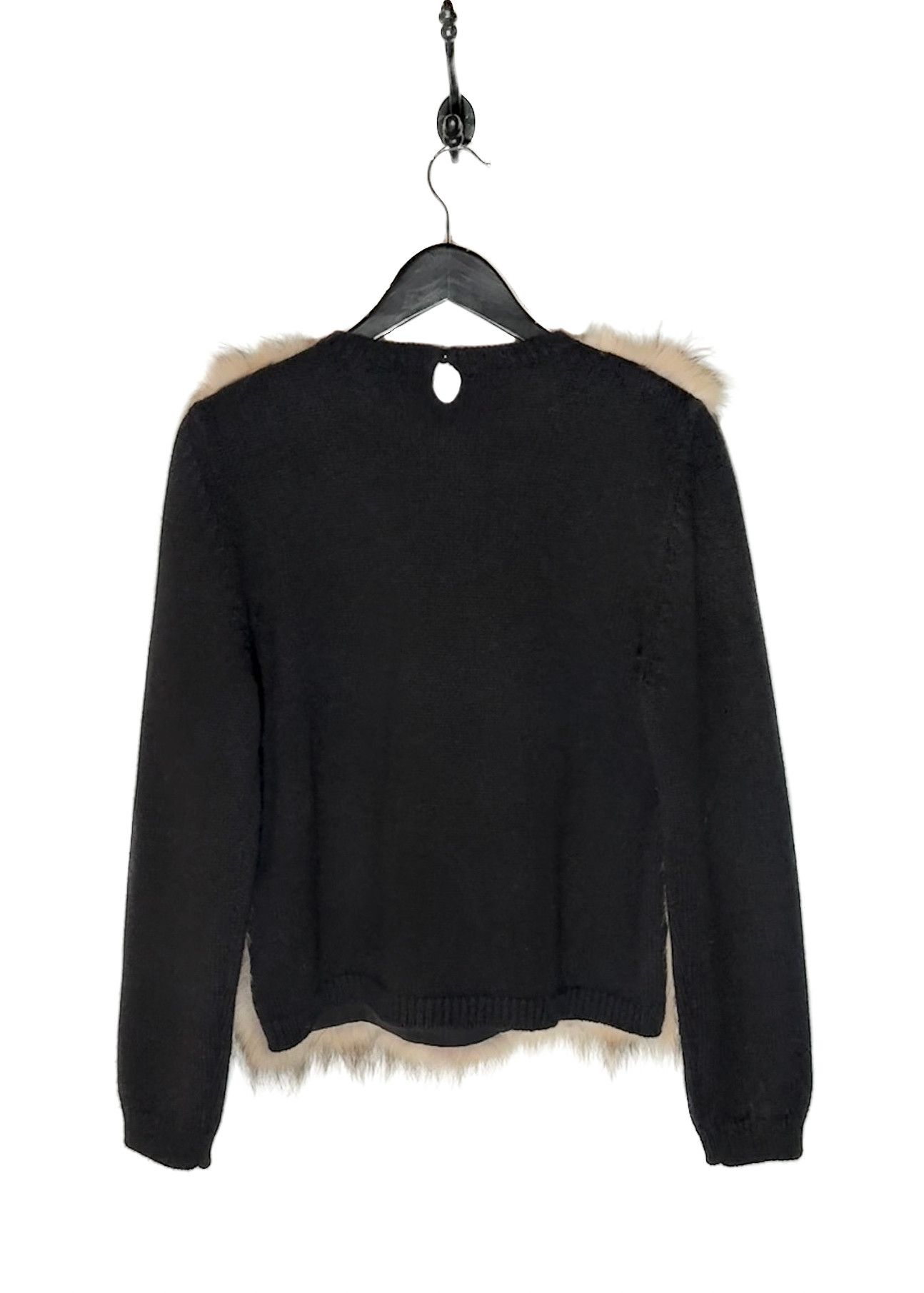 Tom Ford Tom Ford Fox Rabbit Fur Appliqué Cashmere Knit Sweater Size L / US 10 / IT 46 - 8 Thumbnail