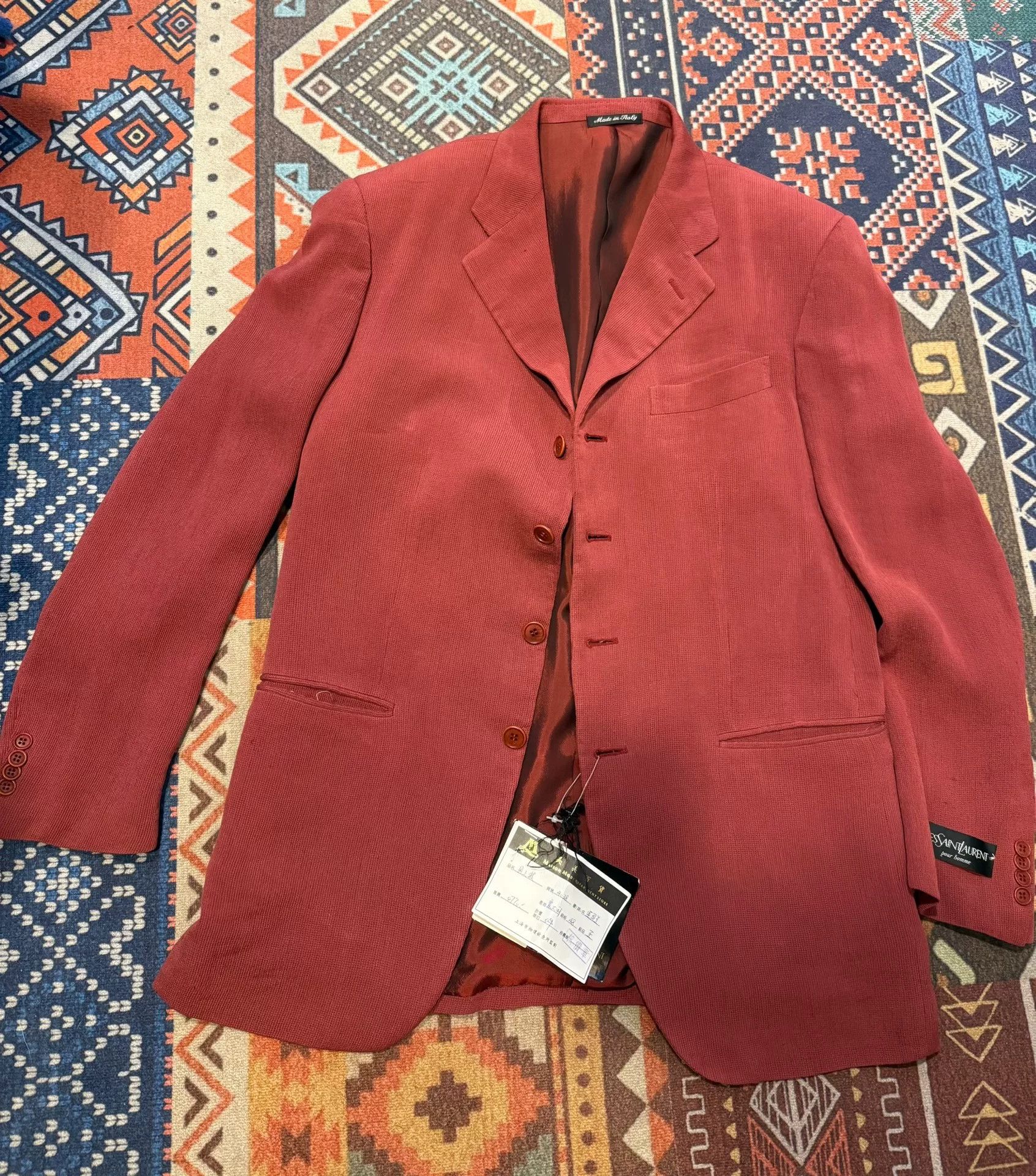 Yves Saint Laurent YSL Vintage Suit Jacket from 1990s Size US M / EU 48-50 / 2 - 1 Thumbnail