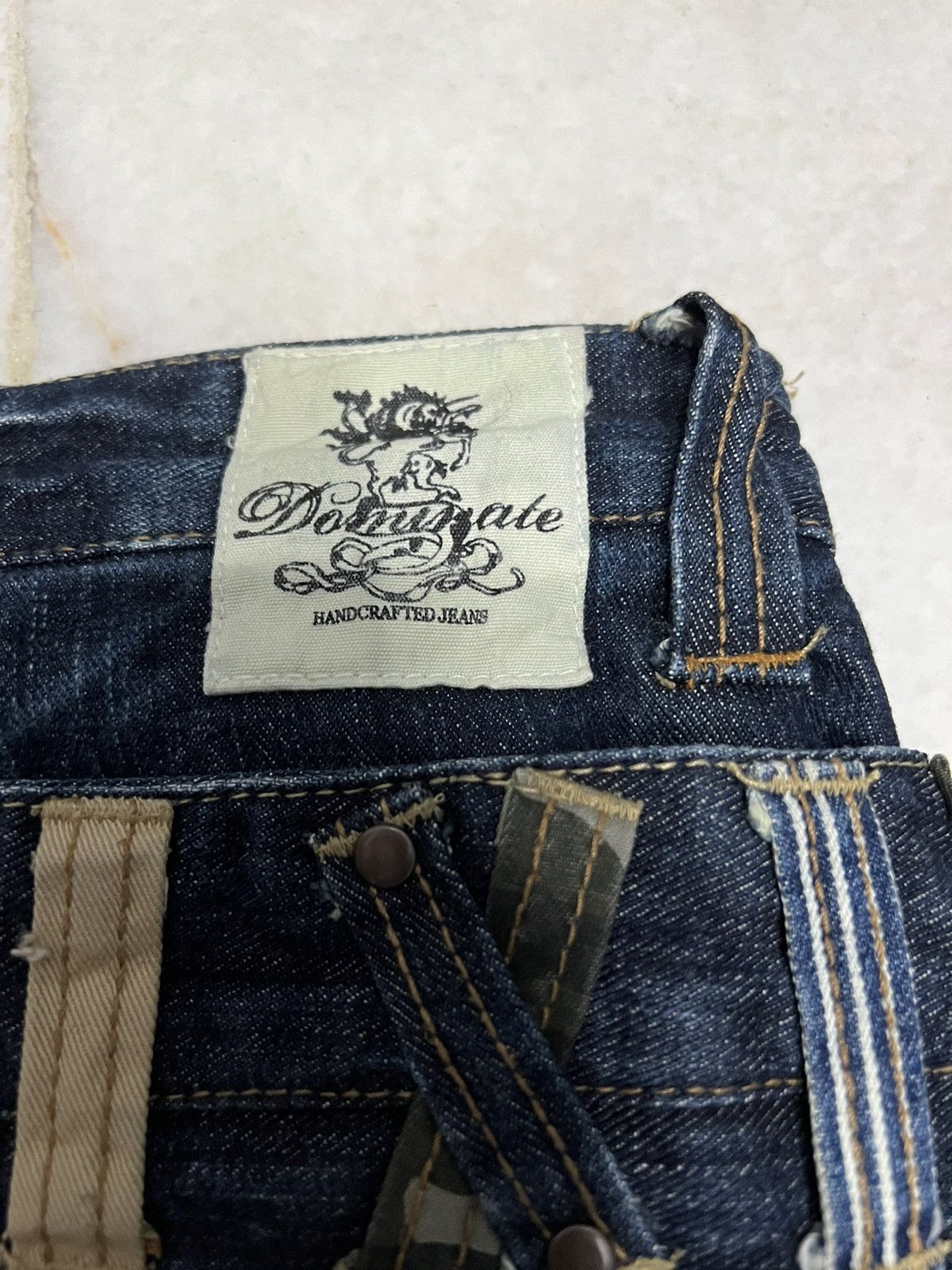 If Six Was Nine × Japanese Brand 🌈DOUBLE WAIST🌈VINTAGE DOMINATE HANDCRAFTED WASHED JEANS Size US 31 - 20 Thumbnail