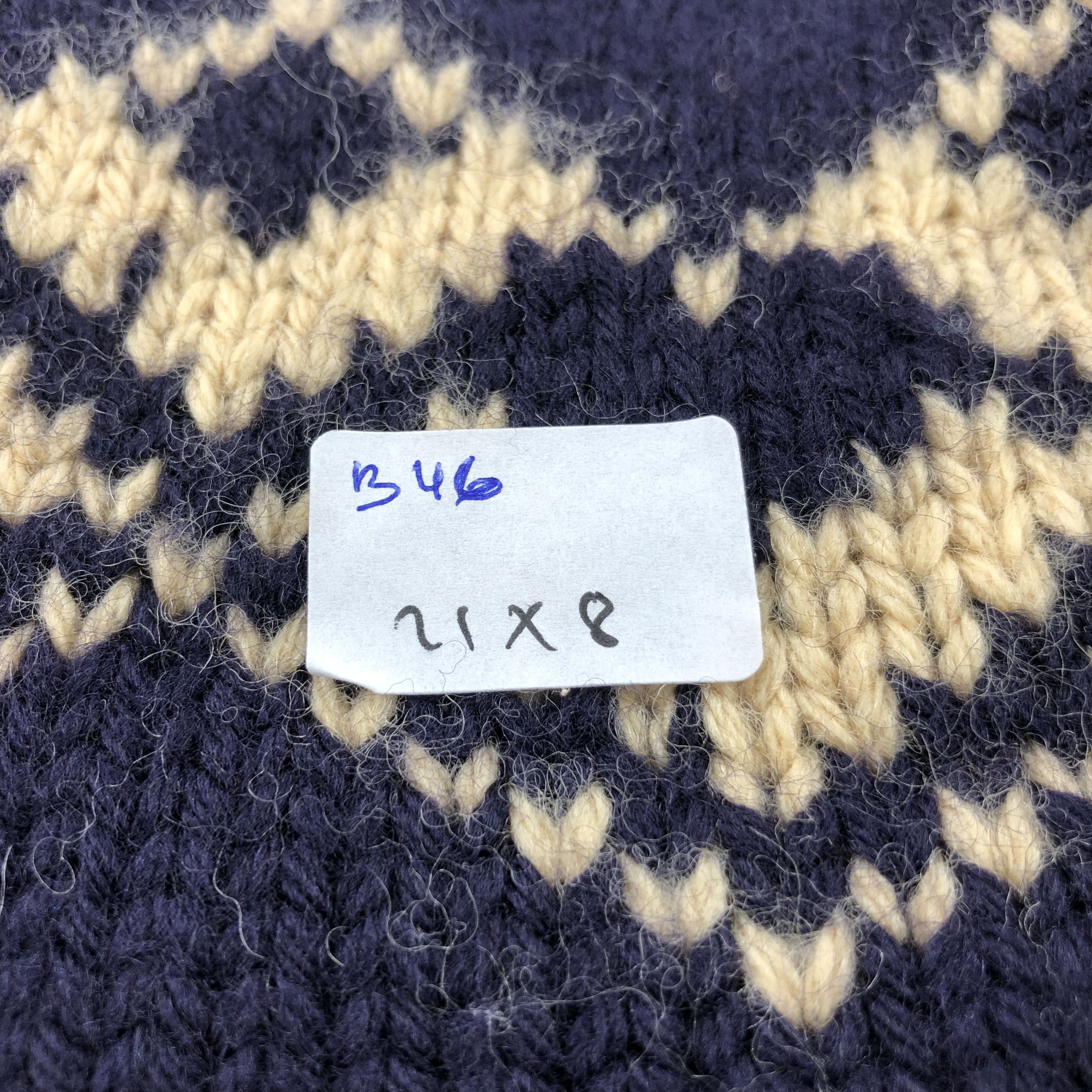 Vintage Aardvark Knit Fair Isle Wool Beanie Snowcap Snow Hat B46 Size ONE SIZE - 6 Thumbnail