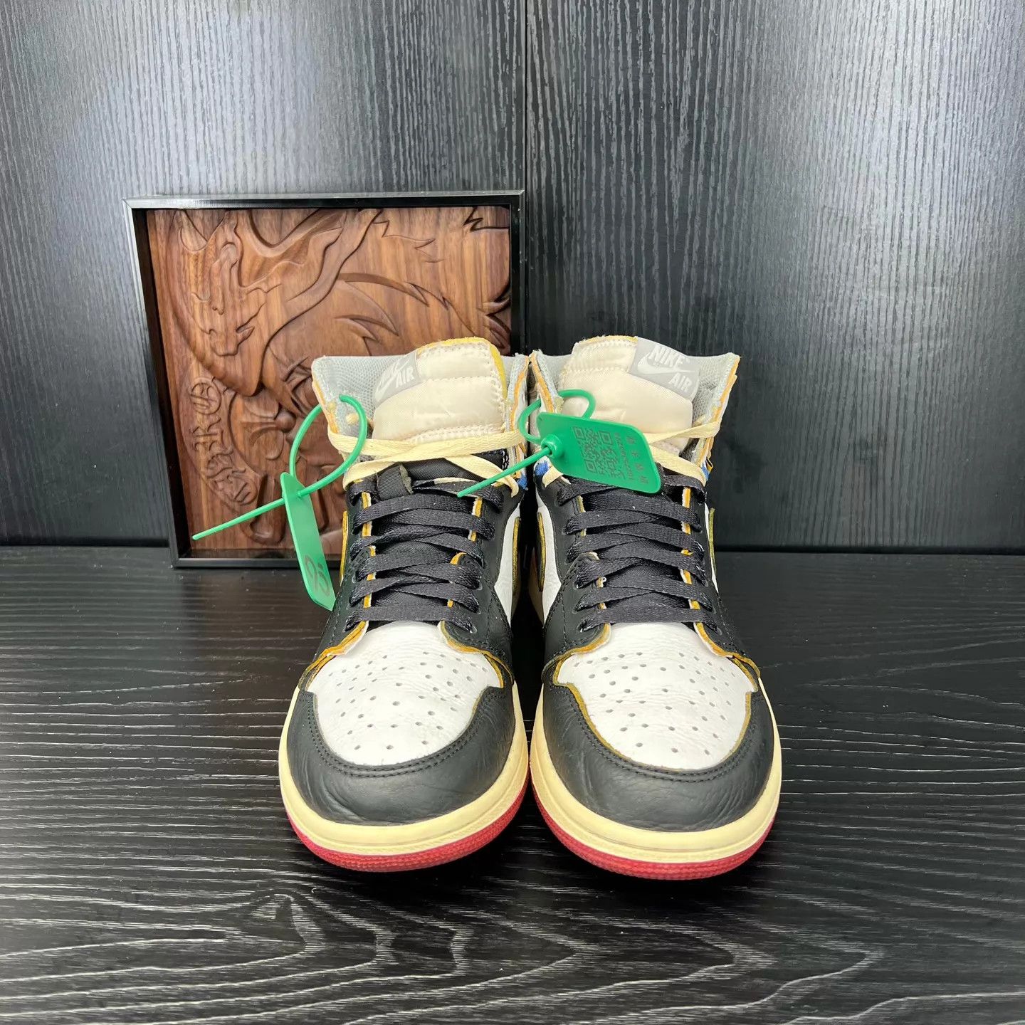 Nike Jordan 1 Union Black Red 41 Size US 8 / EU 41 - 5 Thumbnail