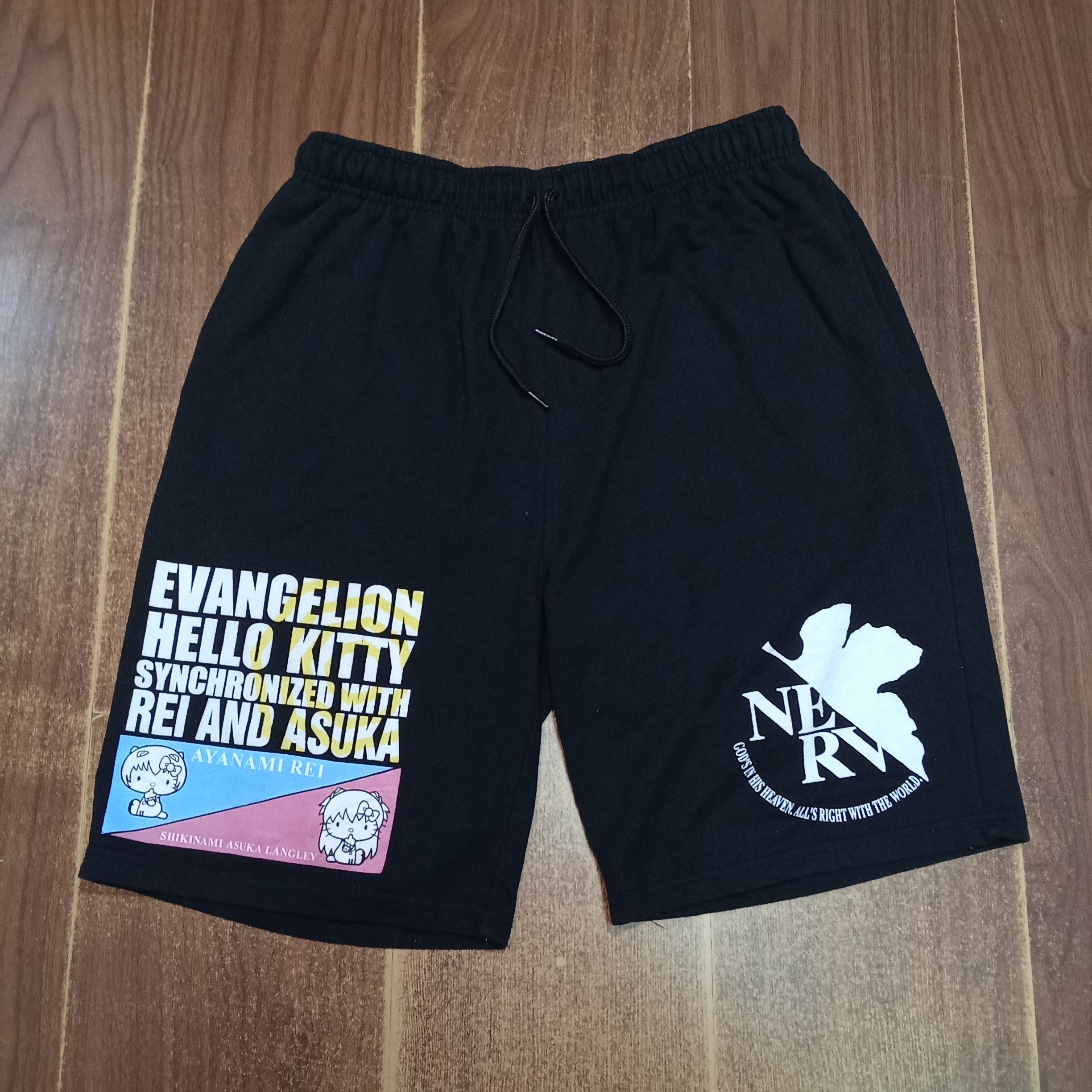 Evangelion neon Genesis x Hello Kitty short sweetpants