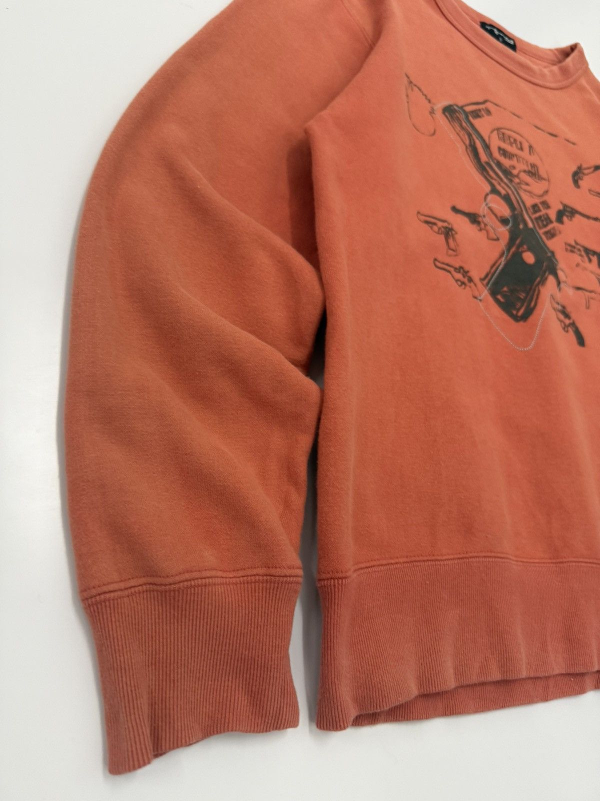 Andy Warhol × Uniqlo 🔥 Uniqlo x Andy Warhol Art Distressed Orange Sweatshirt - S Size US S / EU 44-46 / 1 - 2 Thumbnail
