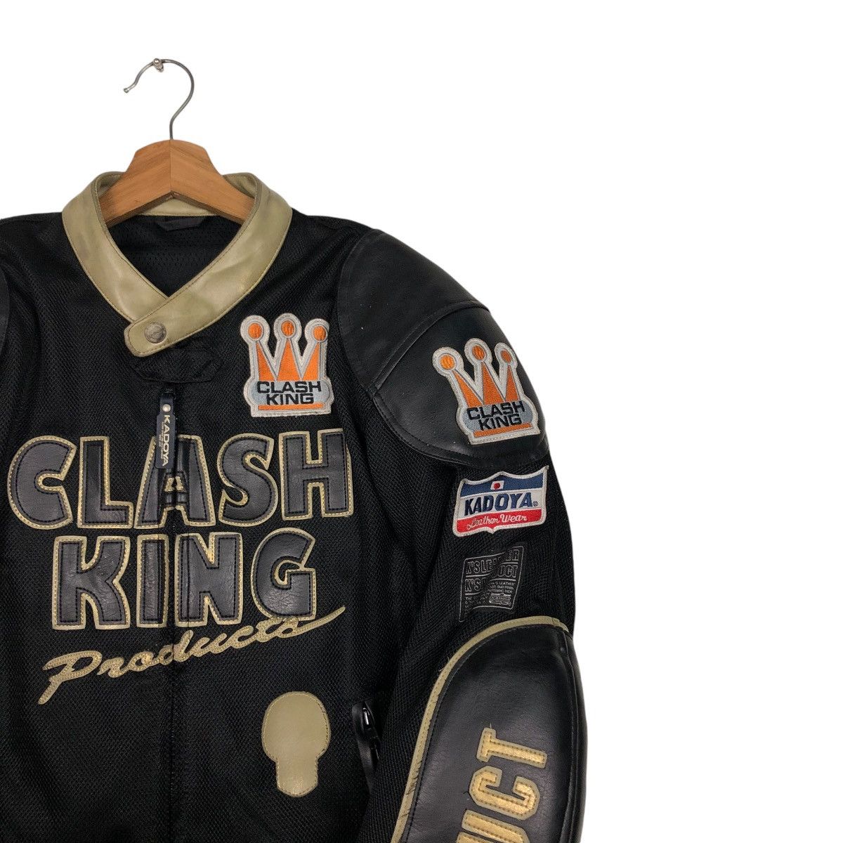 Kadoya 🔥KADOYA VINTAGE LEATHER JACKET BIKER BATTLESUIT CLASHKING Size US L / EU 52-54 / 3 - 8 Thumbnail