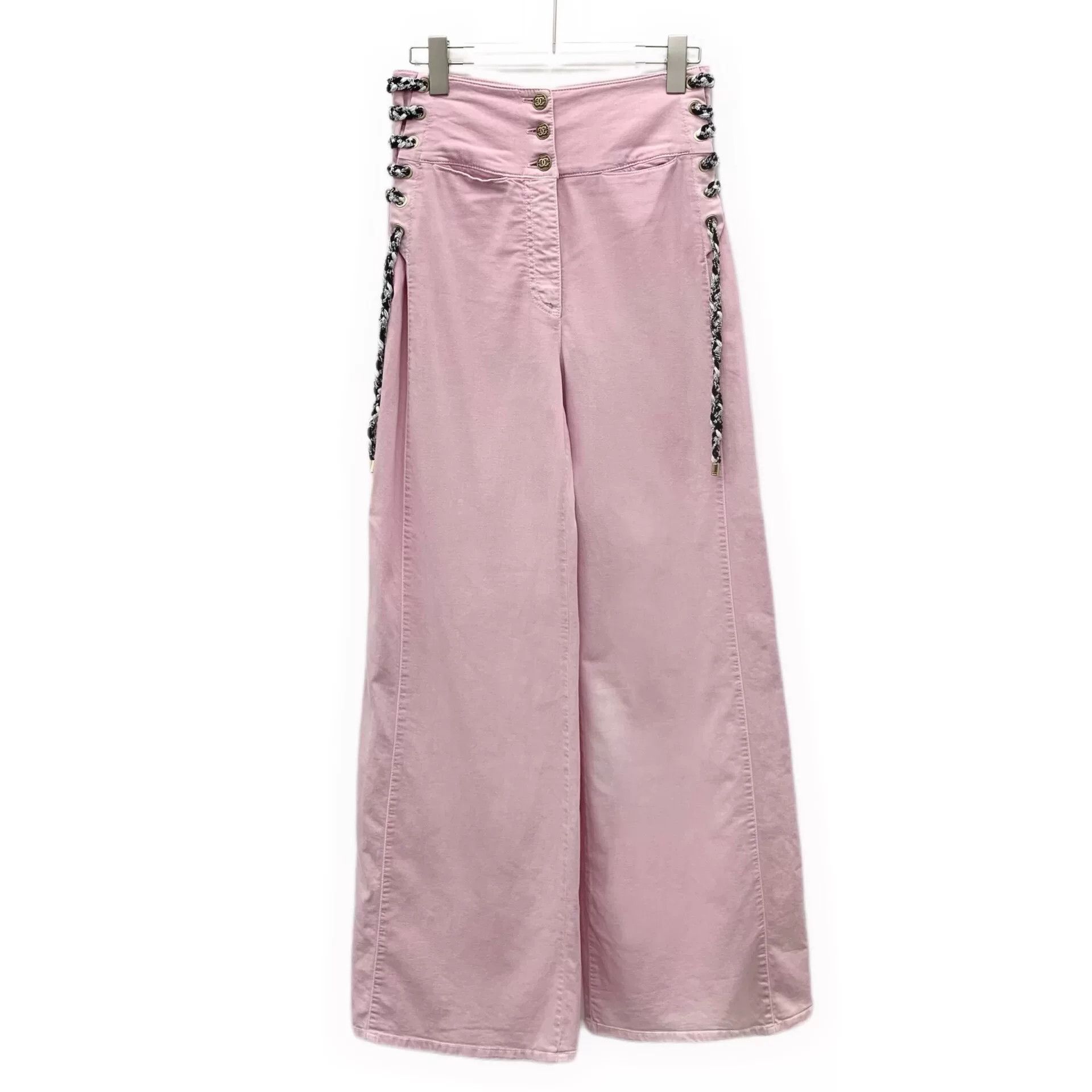 Chanel Chanel Knit Cotton Pink Jeans XS Women Size 24" / US 00 / IT 34 - 1 Thumbnail