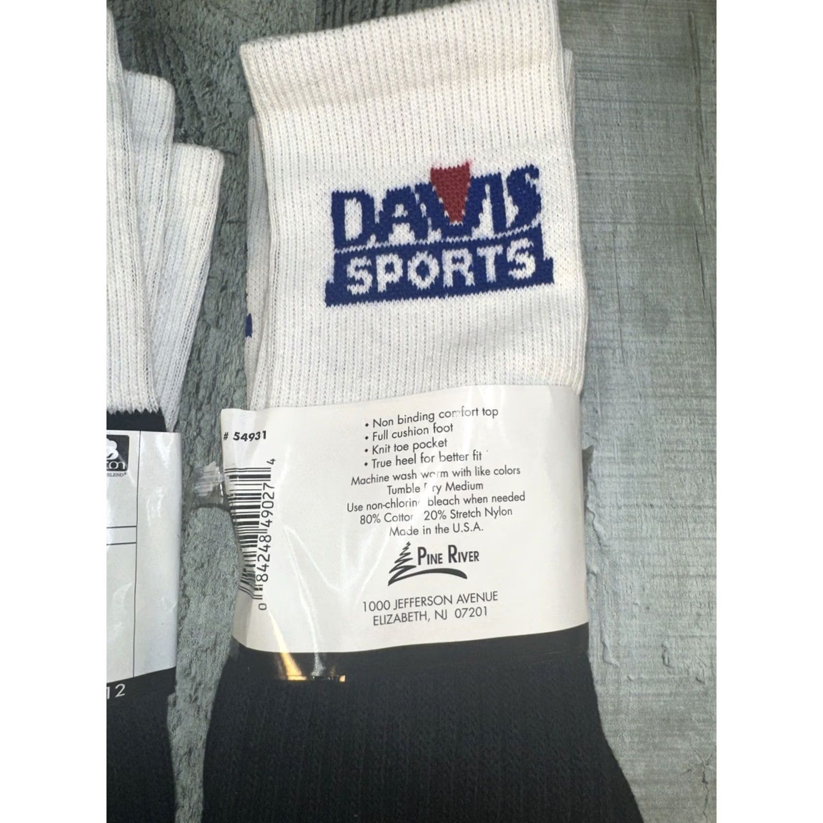 Vintage VINTAGE Pine River Davis Sports Crew Socks Men 7 Pairs Sz 10-13 Green/Black Crew Socks Sports 80% Cotton 15% Polyester 5% Nylon Mens Size ONE SIZE - 3 Thumbnail