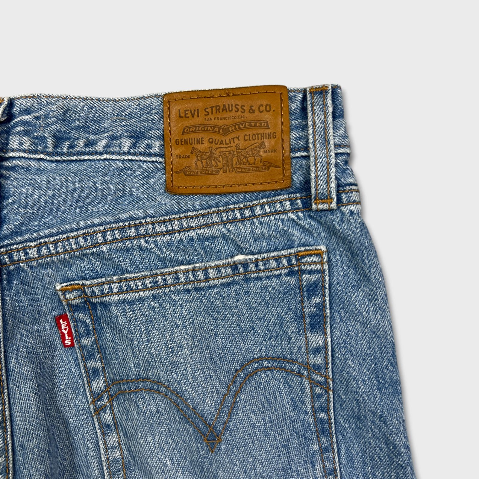 Levi's × Vintage Levi’s Wedgie Straight Jeans 28x26 High Waist Blue Denim Size 28" / US 6 / IT 42 - 8 Thumbnail