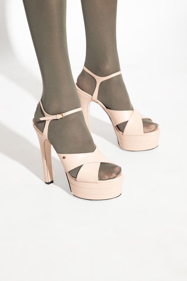 Gucci o1s1wg110125 Platform Sandals in Blush Pink Size US 6.5 / IT 36.5 - 5 Thumbnail