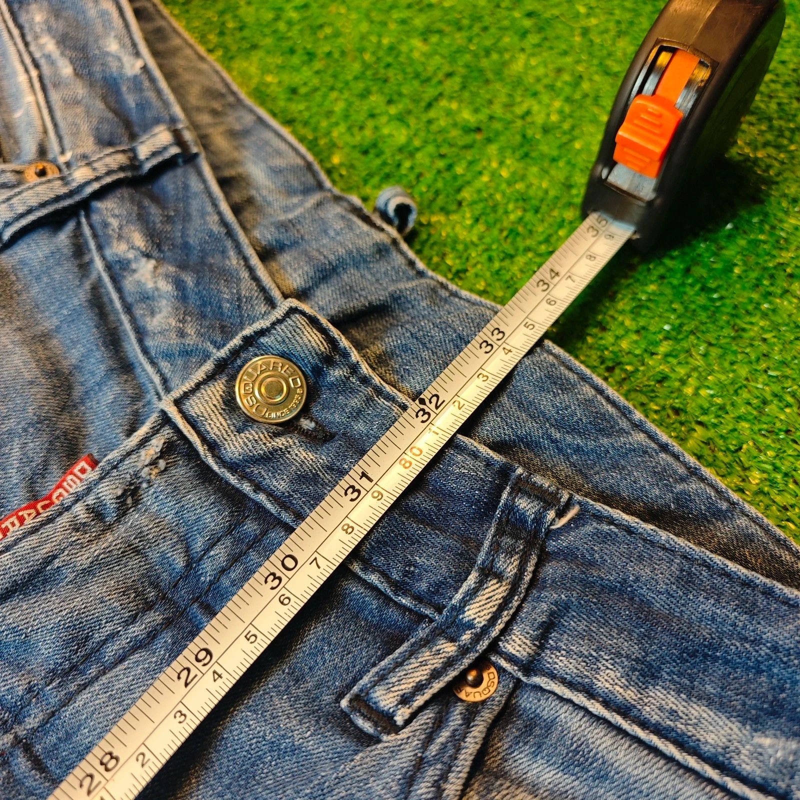 Dsquared2 Dsquared2 Jeans Womens 38 (30') blue capri straight ripped Size 30" / US 8 / IT 44 - 14 Thumbnail