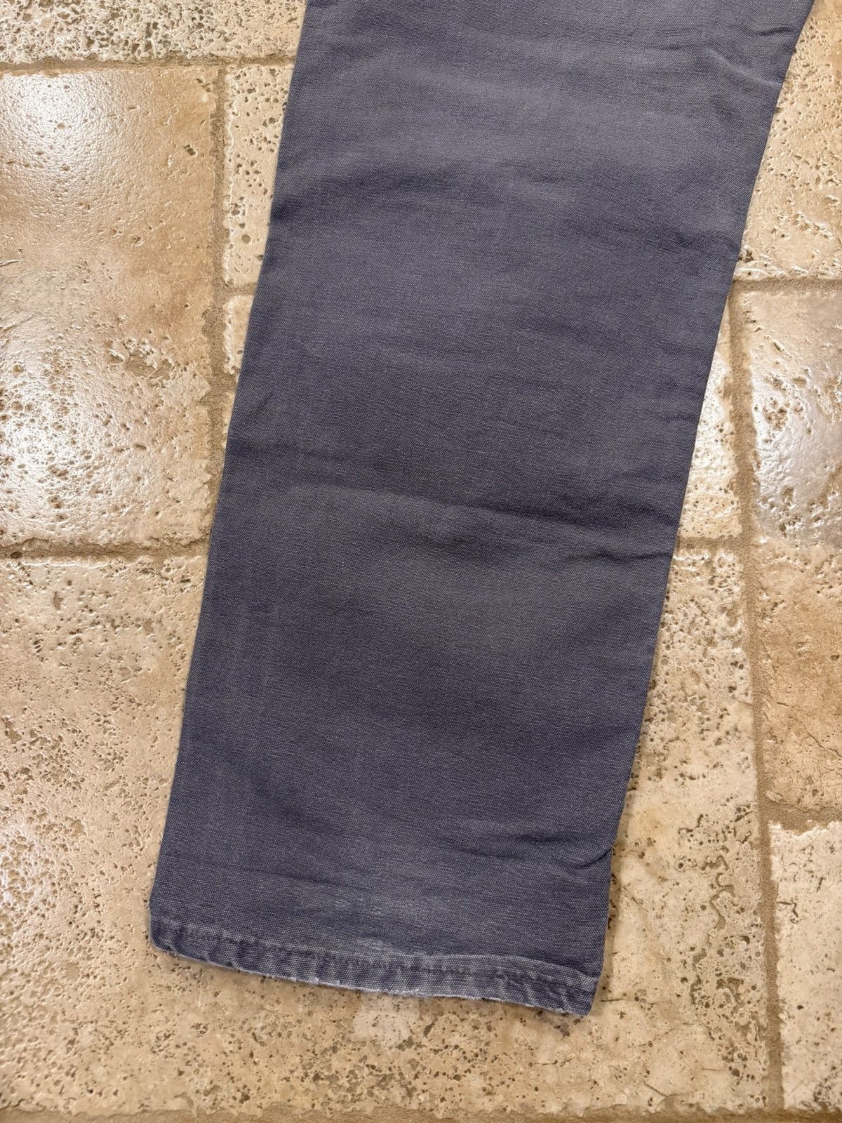 Carhartt Vintage Carhartt Carpenter Double Knees Distress Grey Pants Size US 33 - 6 Thumbnail