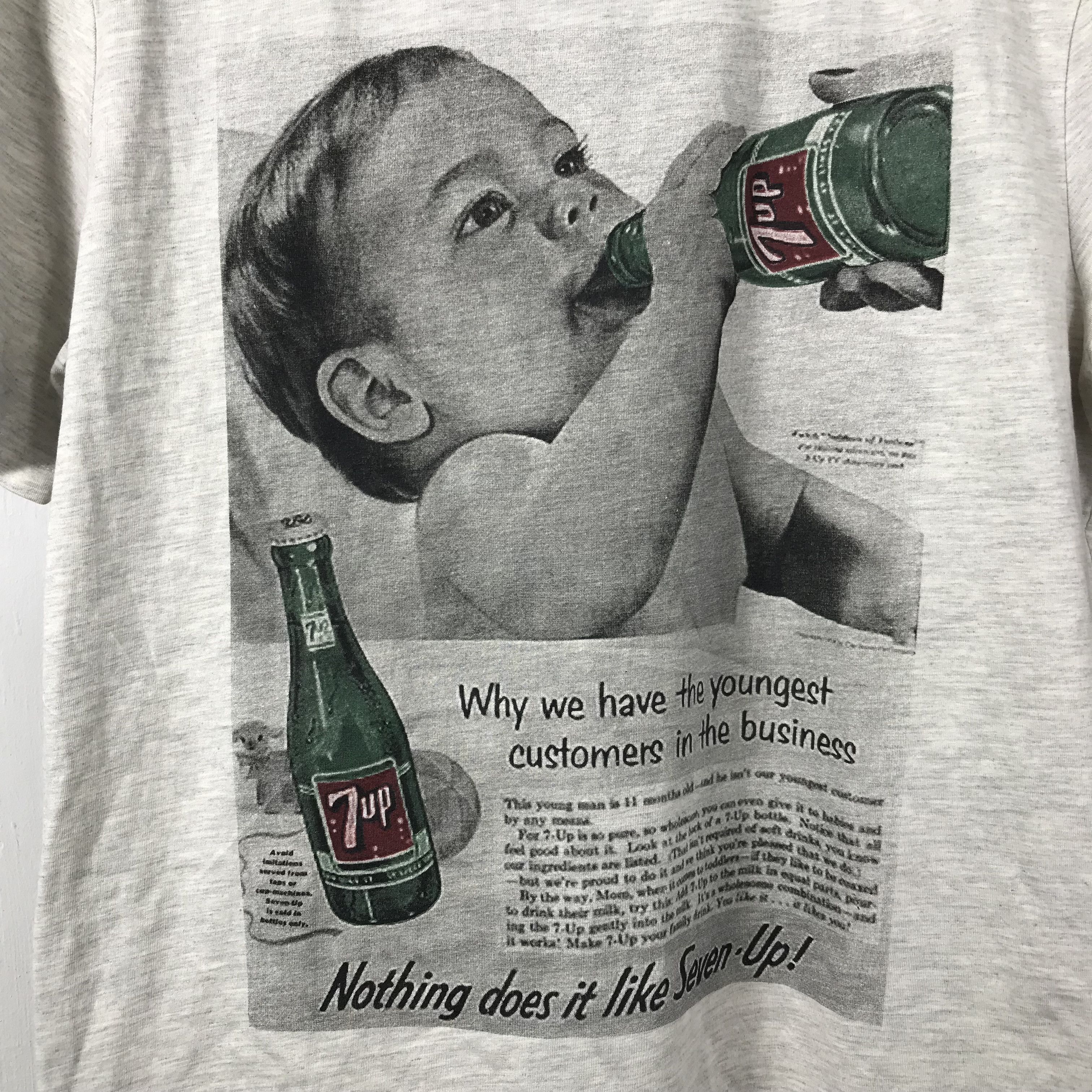 Vintage Vintage 7UP Promo Humor Tee Size US M / EU 48-50 / 2 - 5 Thumbnail