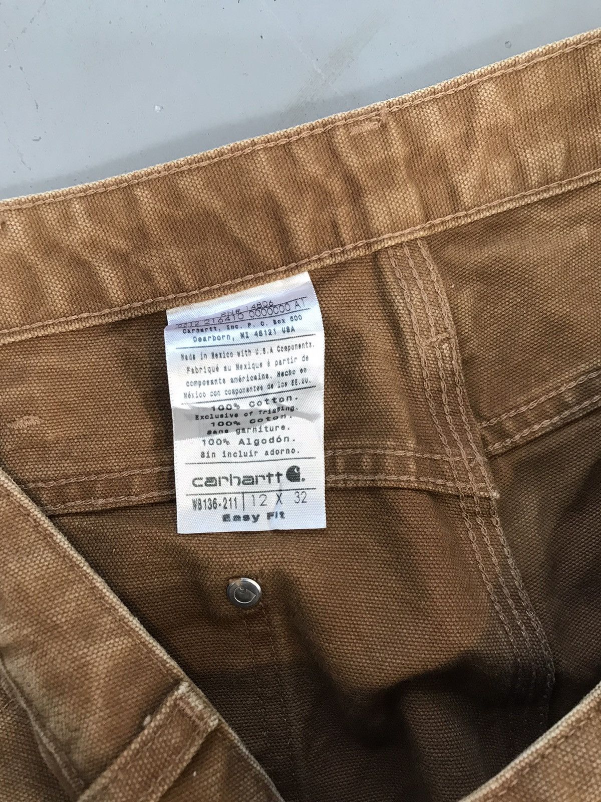 Carhartt × Vintage Vintage Carhartt WB136 211 double knee denim Size US 32 / EU 48 - 6 Thumbnail