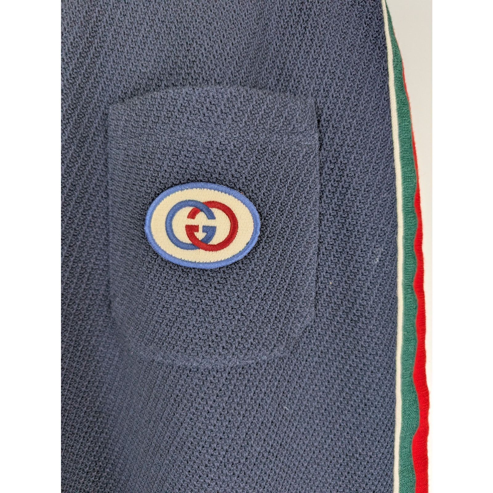 Gucci o1rshd1 GG Logo Sweatpants in Navy Size US 34 / EU 50 - 8 Thumbnail