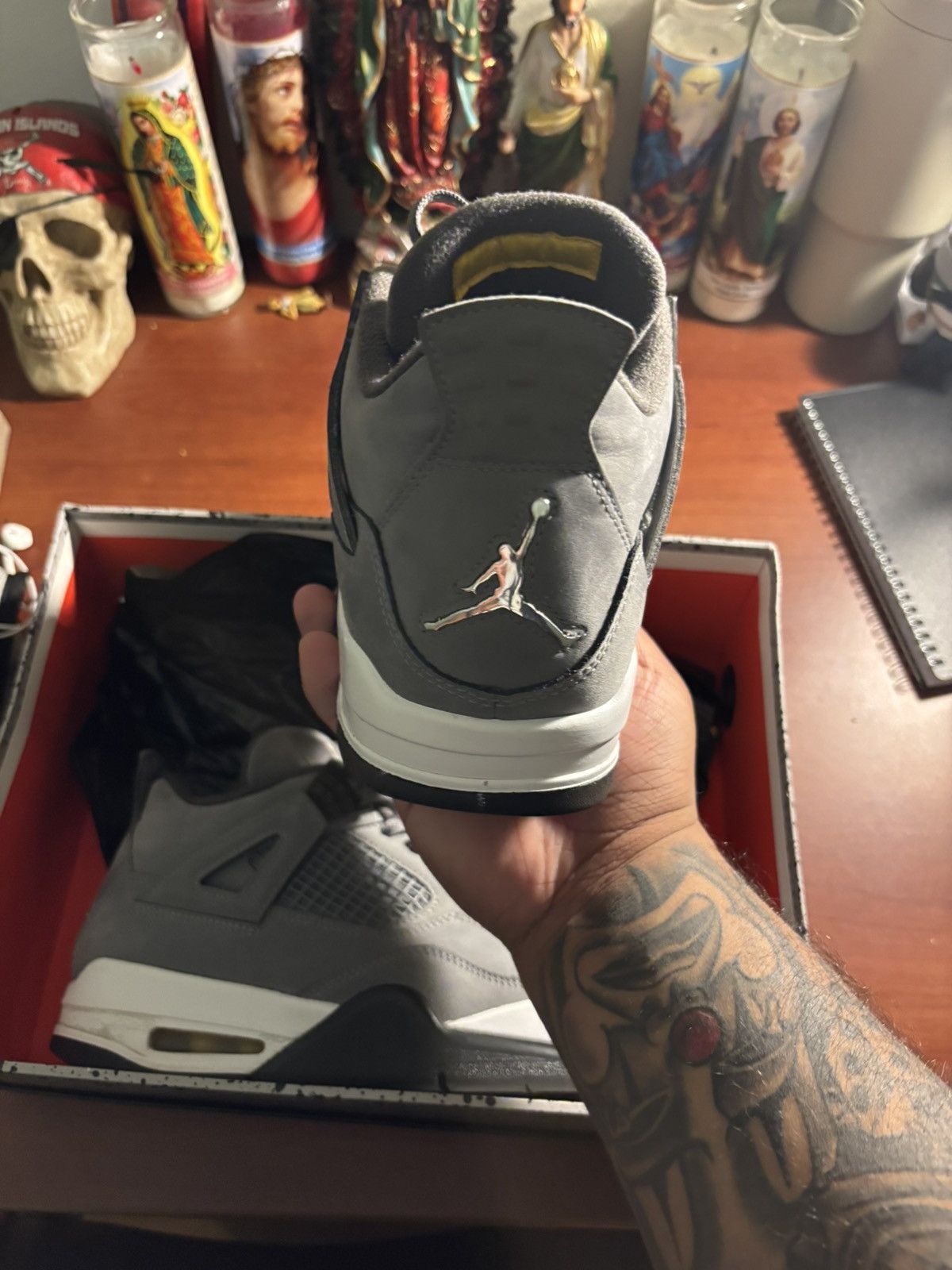 Jordan Brand Jordan 4 Cool Grey Size US 9.5 / EU 42-43 - 6 Thumbnail