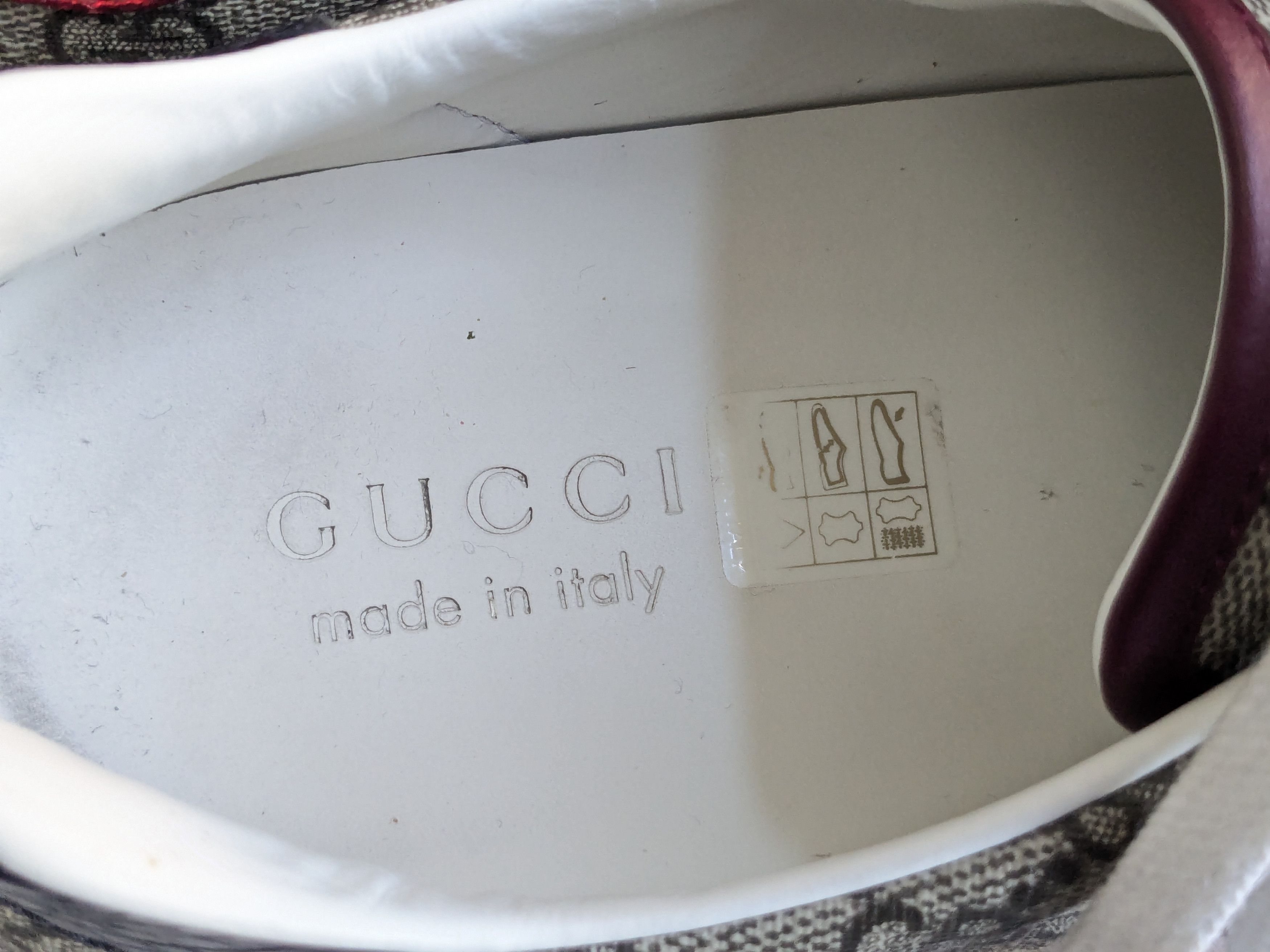 Gucci Gucci Ace Monogram 11 Canvas Logo GG Supreme Red Low Tops Size US 11 / EU 44 - 6 Thumbnail