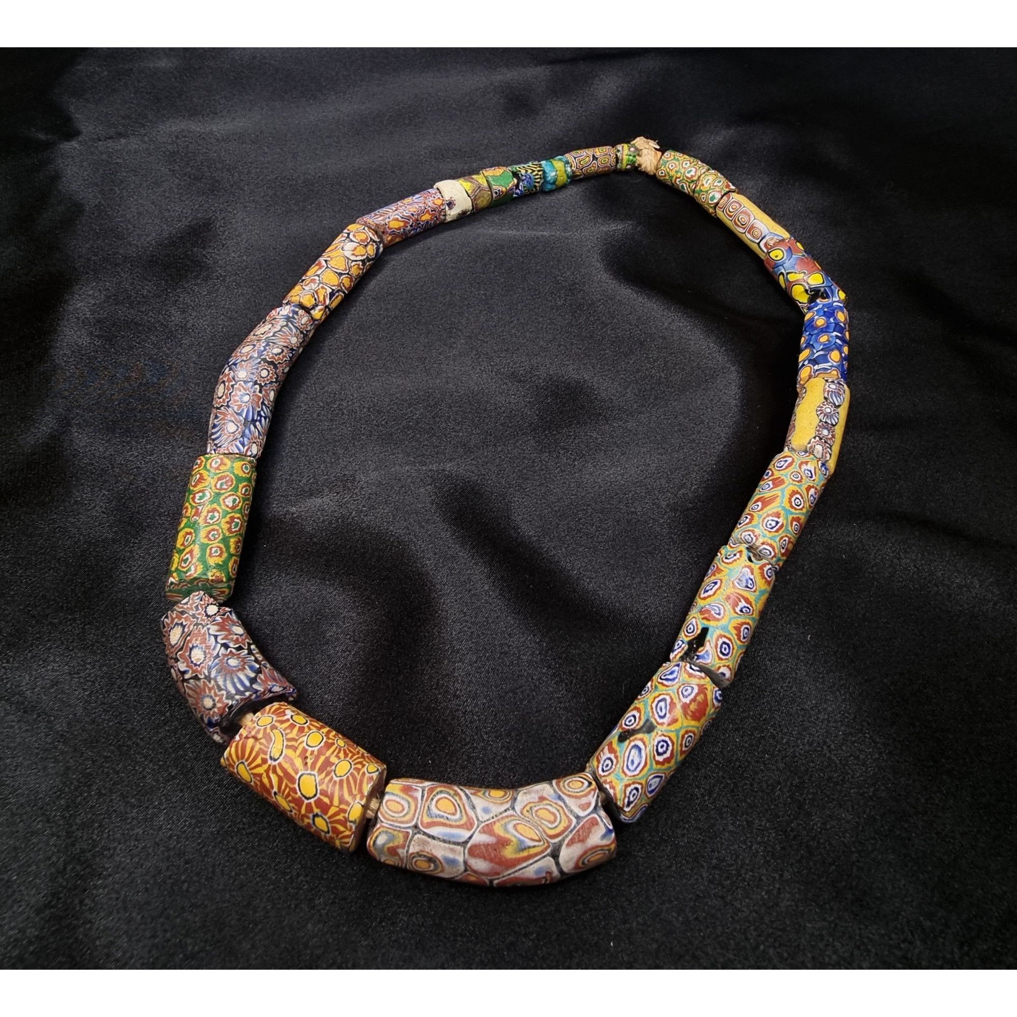 Vintage Antique African Trade Millefiori Glass Bead Necklace Size ONE SIZE - 3 Thumbnail