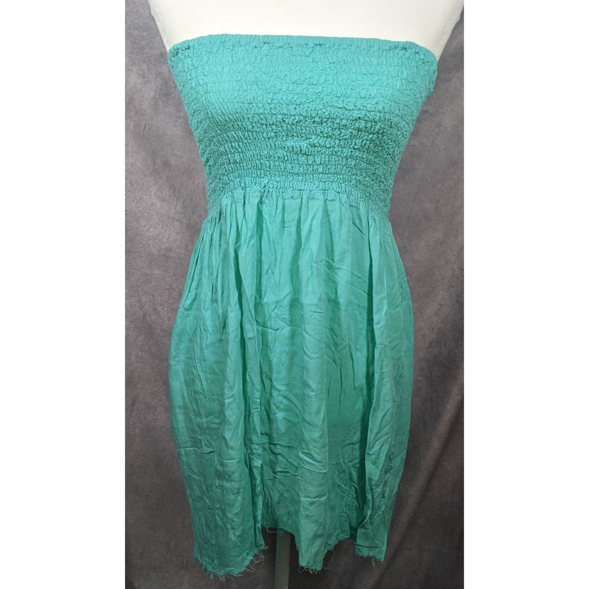 Other Sexy Folies France Ruched Top Turquoise Tube Dress Size S / US 4 / IT 40 - 4 Thumbnail
