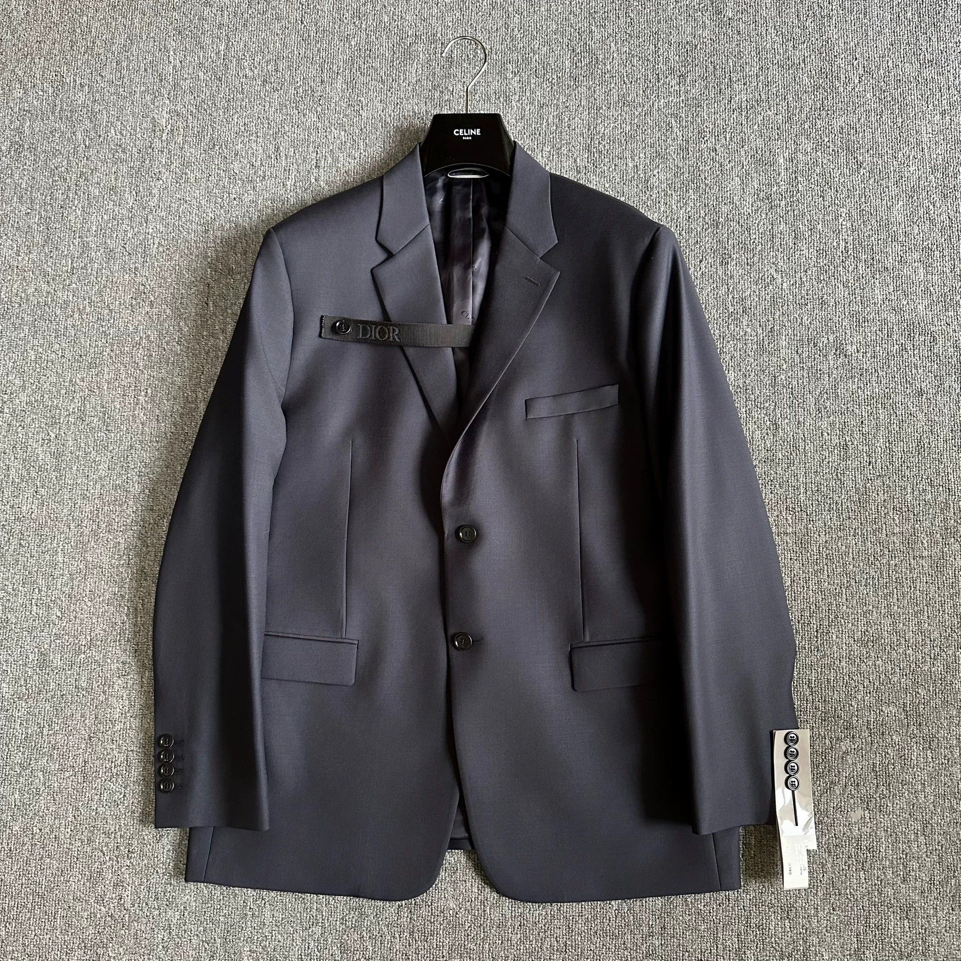 Dior dior logo blazer with tie detail Size US L / EU 52-54 / 3 - 1 Thumbnail