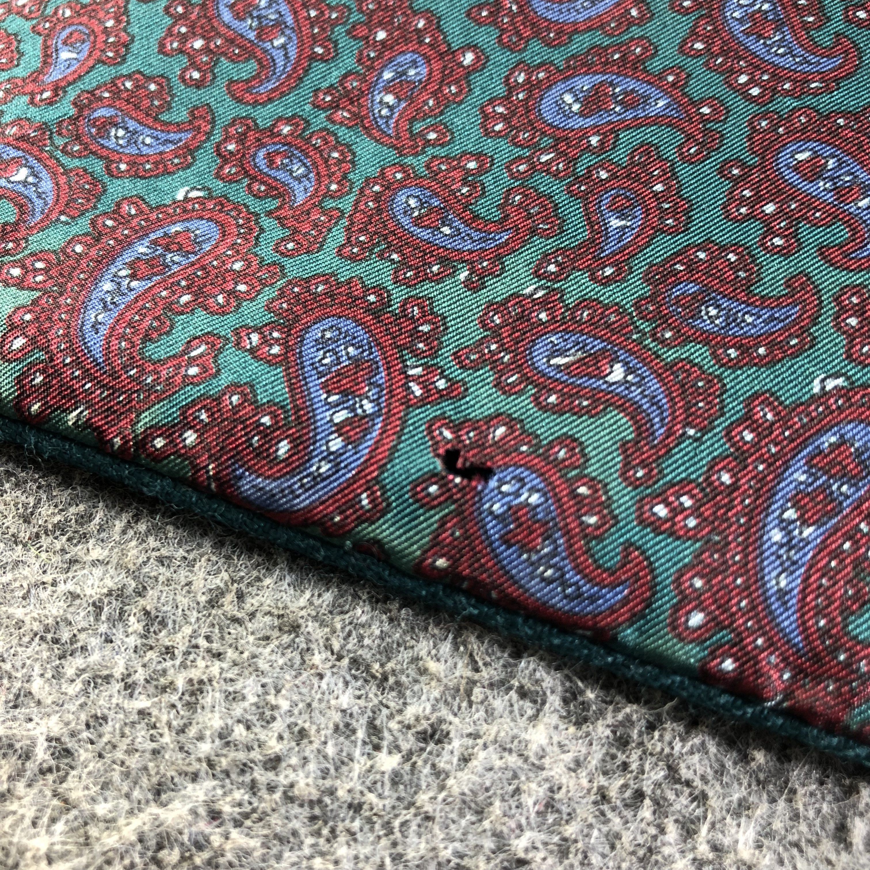 Christian Dior Monsieur Christian Dior Paisley Silk/Wool Scarf Muffler V2604 Size ONE SIZE - 9 Thumbnail