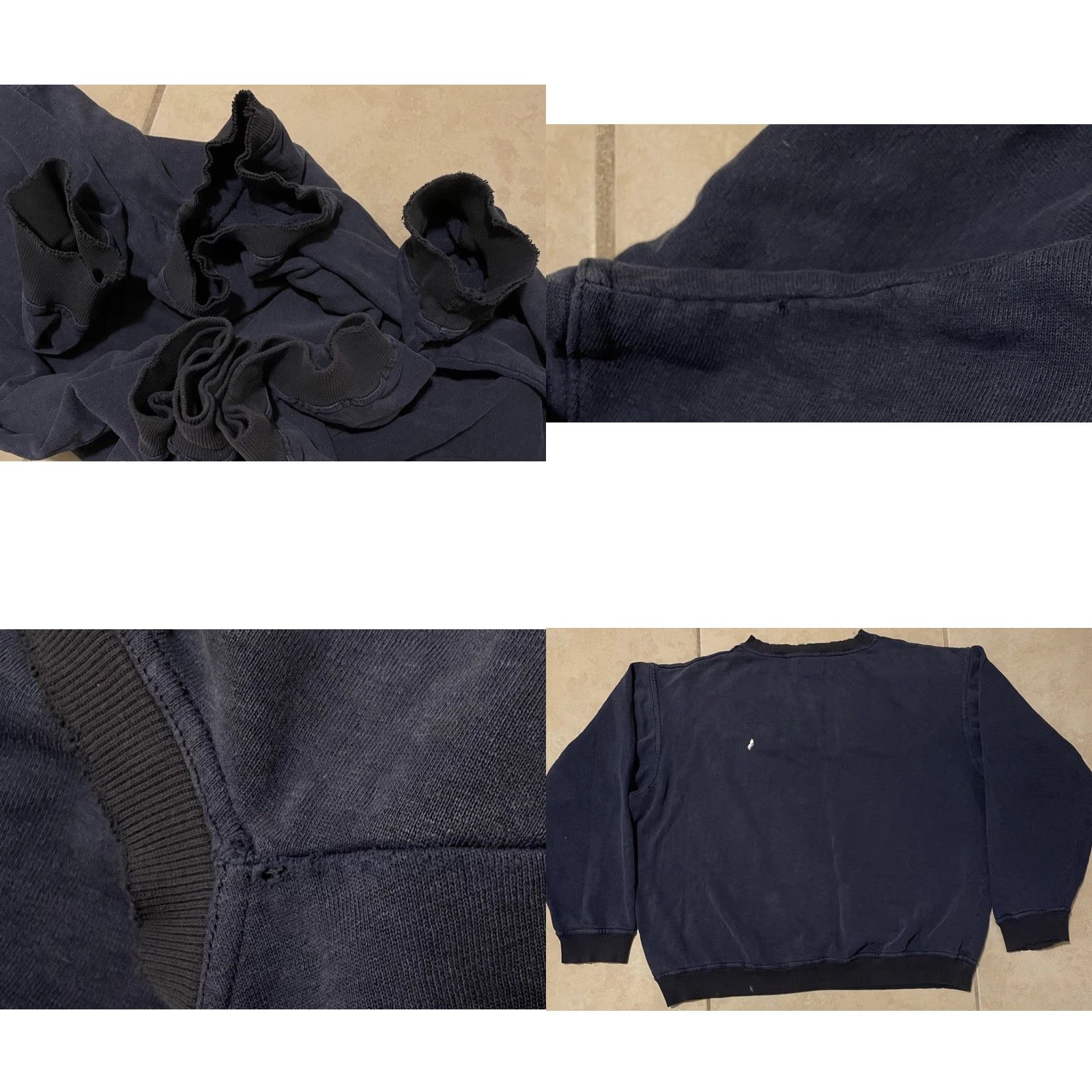 Thrasher Vtg 90s Hemp Canada Faded Distressed Boxy Sweatshirt L Blue Thrashed Men Sweatshirt 90s Cannabis Grunge Skate Size US L / EU 52-54 / 3 - 9 Thumbnail