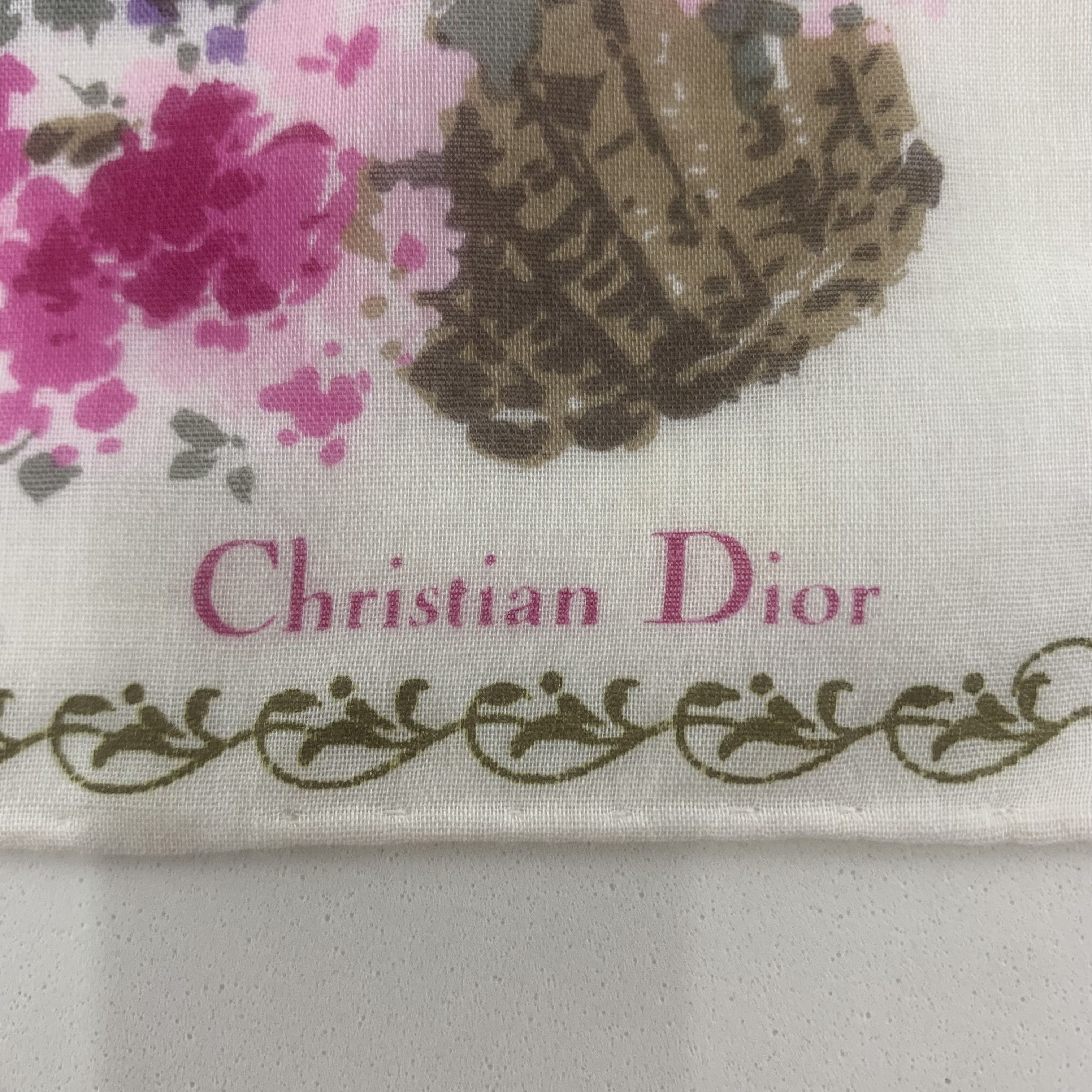 Christian Dior Monsieur Christian Dior Handkerchief Bandana Neckerchief TB3381 Size ONE SIZE - 4 Thumbnail