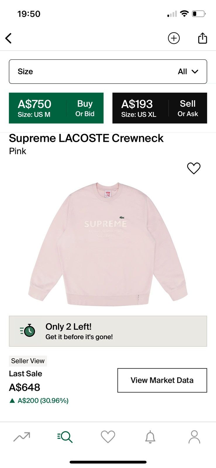 Lacoste Supreme Crewneck | Grailed
