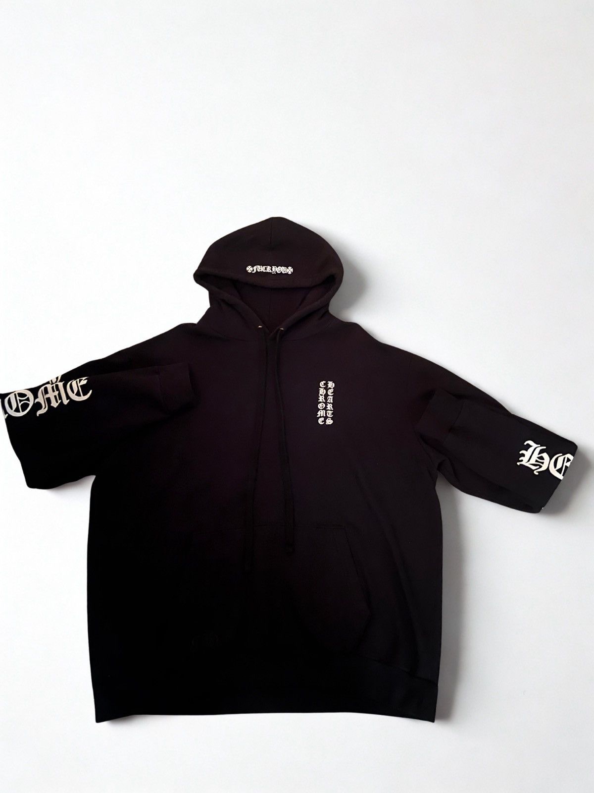 Chrome hearts vertical logo hoodie