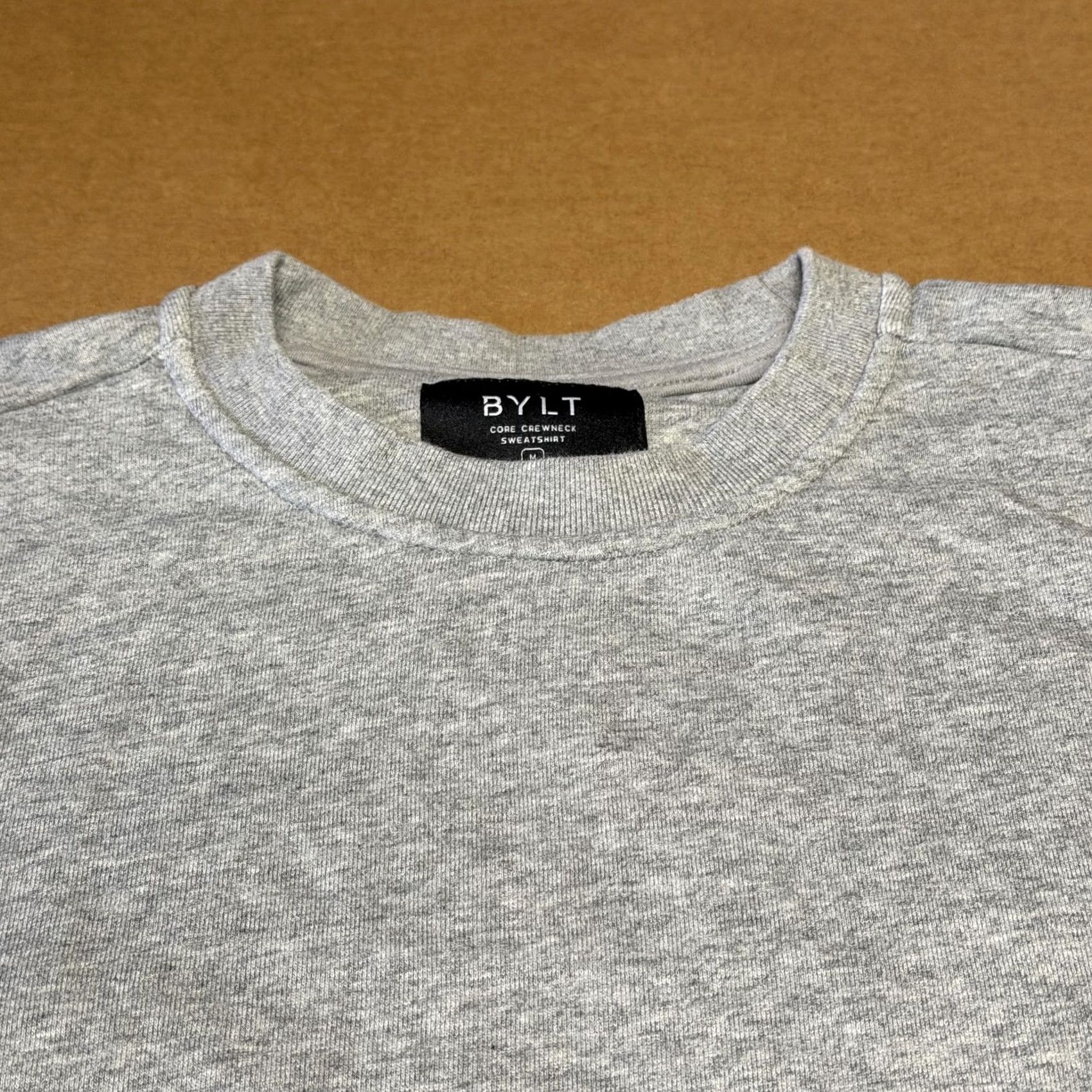 Vintage BYLT Sweatshirt Mens M Gray Core Crewneck Pullover Cotton Embroidered Logo Size US M / EU 48-50 / 2 - 2 Thumbnail