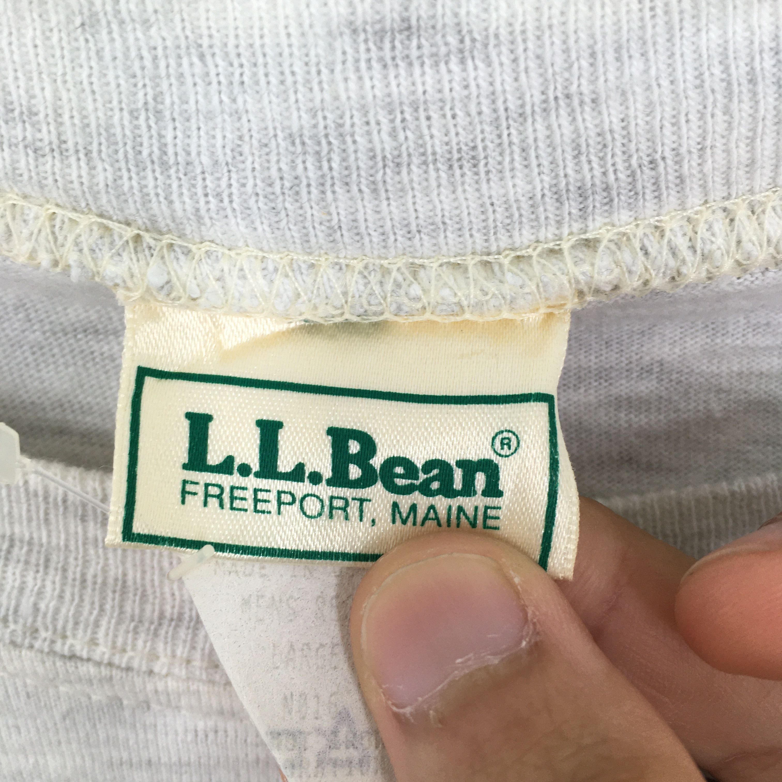 L.L. Bean × Vintage Vintage 1990's LL Bean Outdoor Hiking Tshirt Large Size US L / EU 52-54 / 3 - 5 Thumbnail