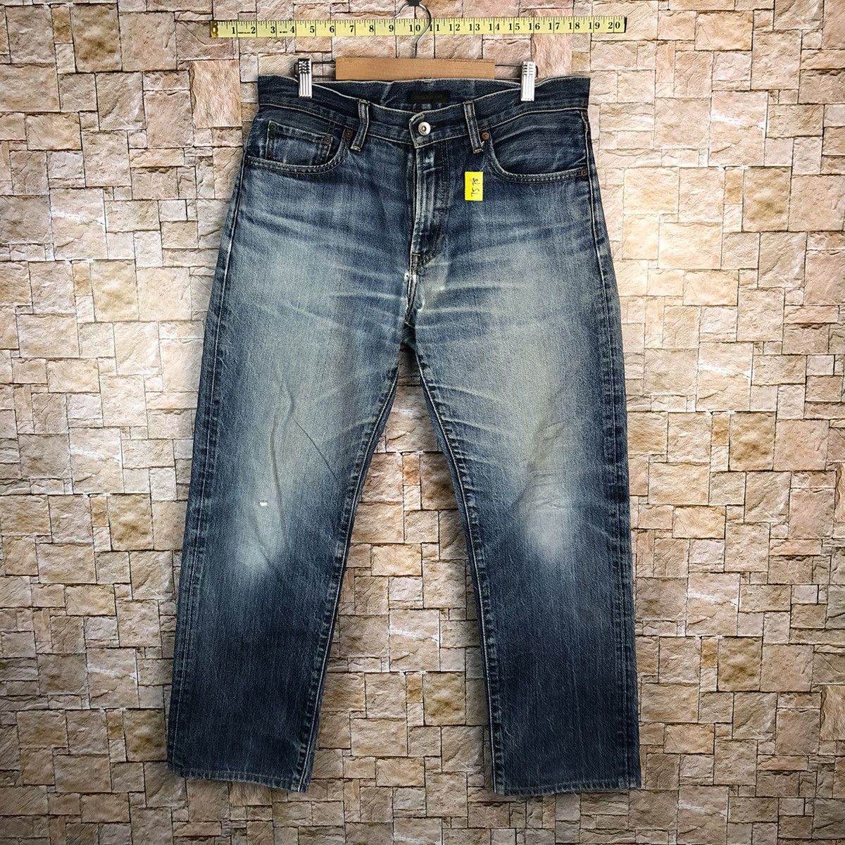 Uniqlo Uniqlo vintage Jeans faded Blue Denim Pants #7578 Size US 32 / EU 48 - 1 Thumbnail
