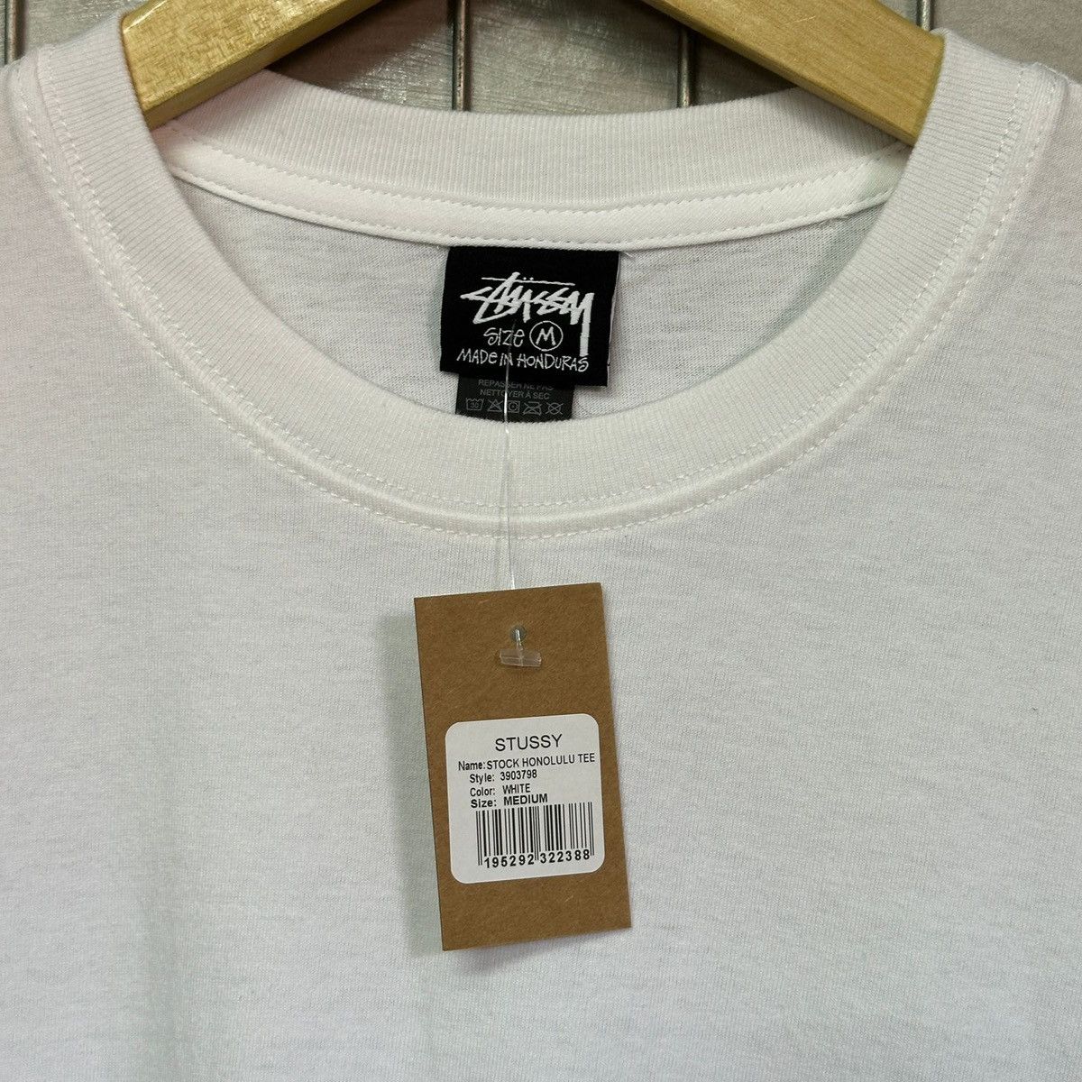 Stussy STUSSY STOCK HONOLULU TEE - WHITE Size US M / EU 48-50 / 2 - 3 Thumbnail