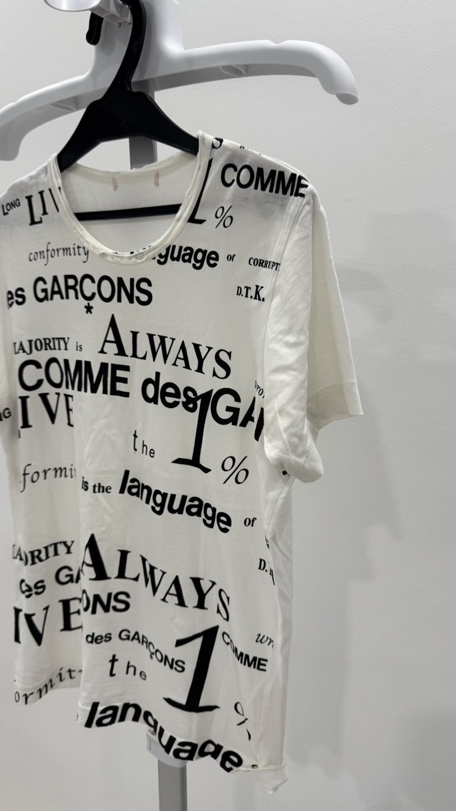 Comme des Garcons AD2003 Comme des Garcons Words T Shirt Size US S / EU 44-46 / 1 - 3 Thumbnail