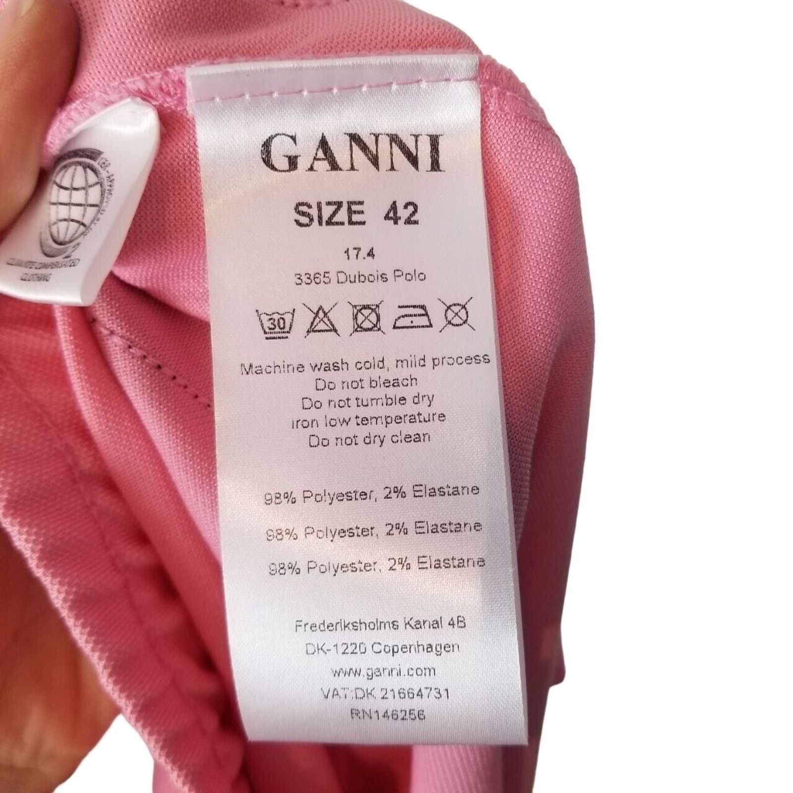 Ganni Ganni Womens Dubois Polo Side Stripe Sweatpants L Designer Size 32" / US 10 / IT 46 - 9 Thumbnail