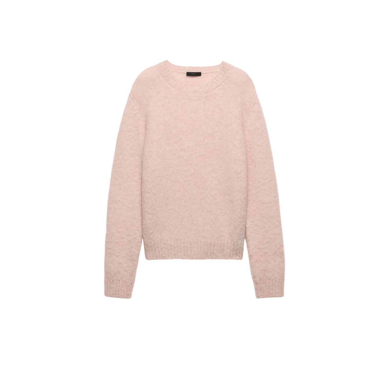 Prada PRADA $1470 Men's Alabaster Pink Shetland Wool Crew-Neck Swe Size US M / EU 48-50 / 2 - 1 Preview